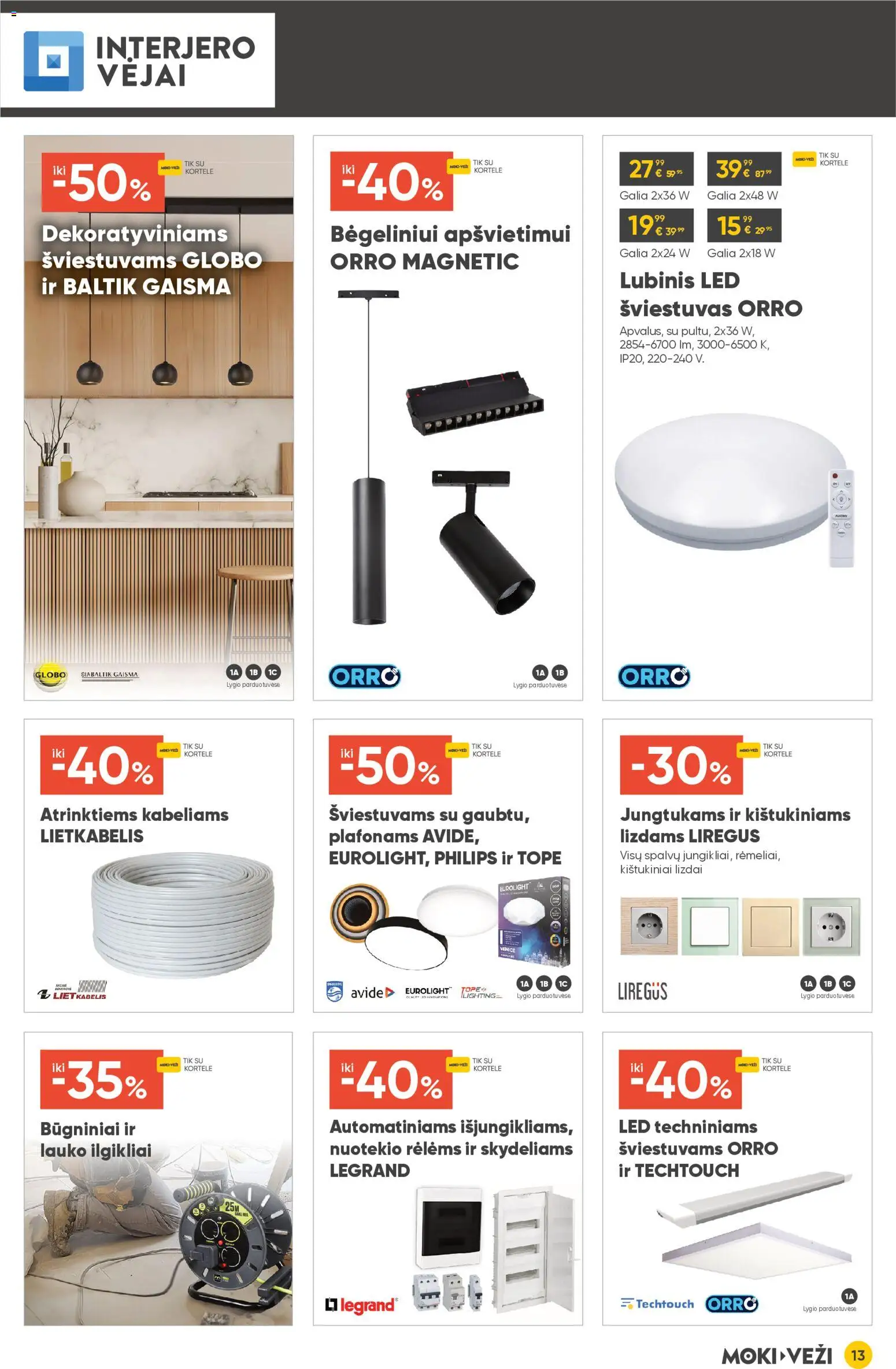 MOKI VEŽI akcijos nuo 05.02.2026 | Puslapis: 13 | Prekių: Kabelis
