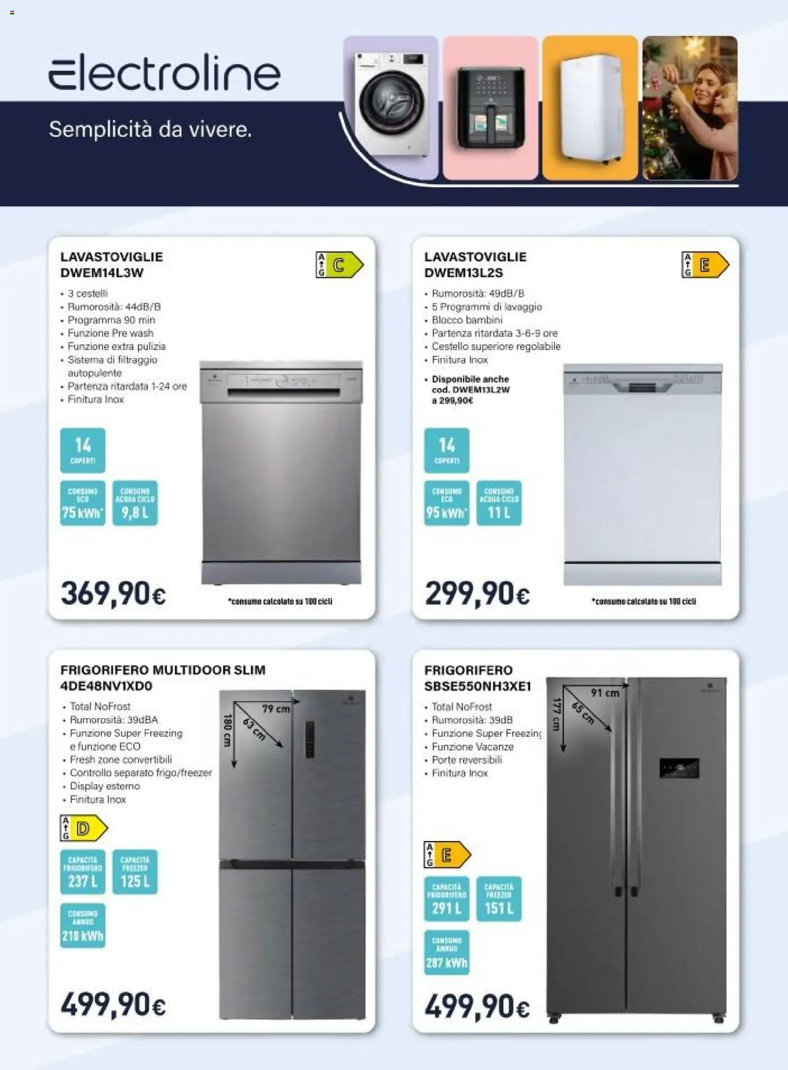 Volantino Unieuro del 06.12.2025 | Pagina: 25 | Prodotti: Acqua, Lavastoviglie, Frigorifero