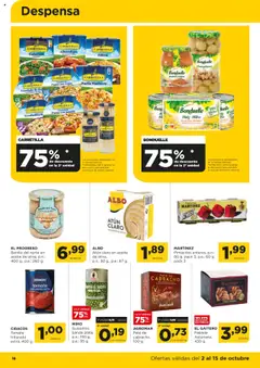 Vista previa Alimerka folleto Asturias válido desde el 02.10.2025 | Página: 16 | Productos: Aceite, Jamón, Pasta, Tomate triturado