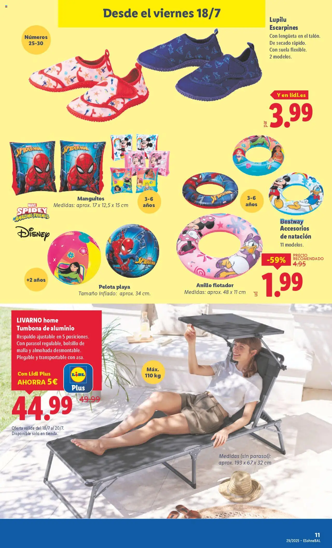 Lidl catálogo de bazar MAD │ válido desde el 14.07.2025 | Página: 21 | Productos: Pellets résineux, Tumbona, Almohada
