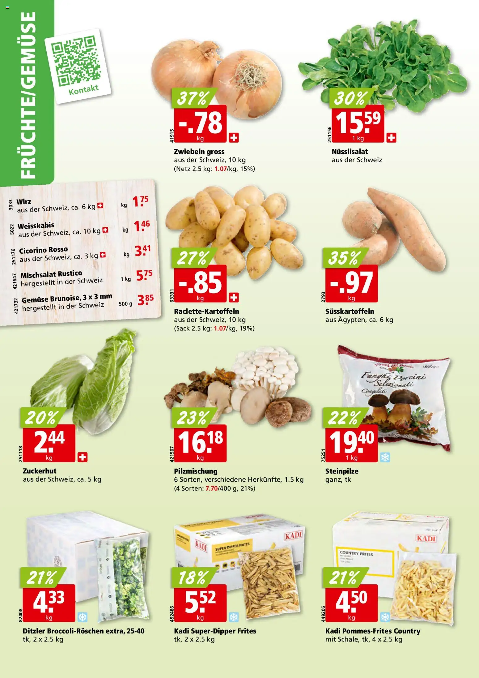 Aligro Aktionen Schlieren, Gossau SG, Frauenfeld, Rapperswil-Jona, Sargans, Bern, Brüttisellen, Pratteln, Emmen, Spreitenbach – gültig ab 10.11.2025 | Seite: 2 | Produkte: Gemüse, Zwiebeln