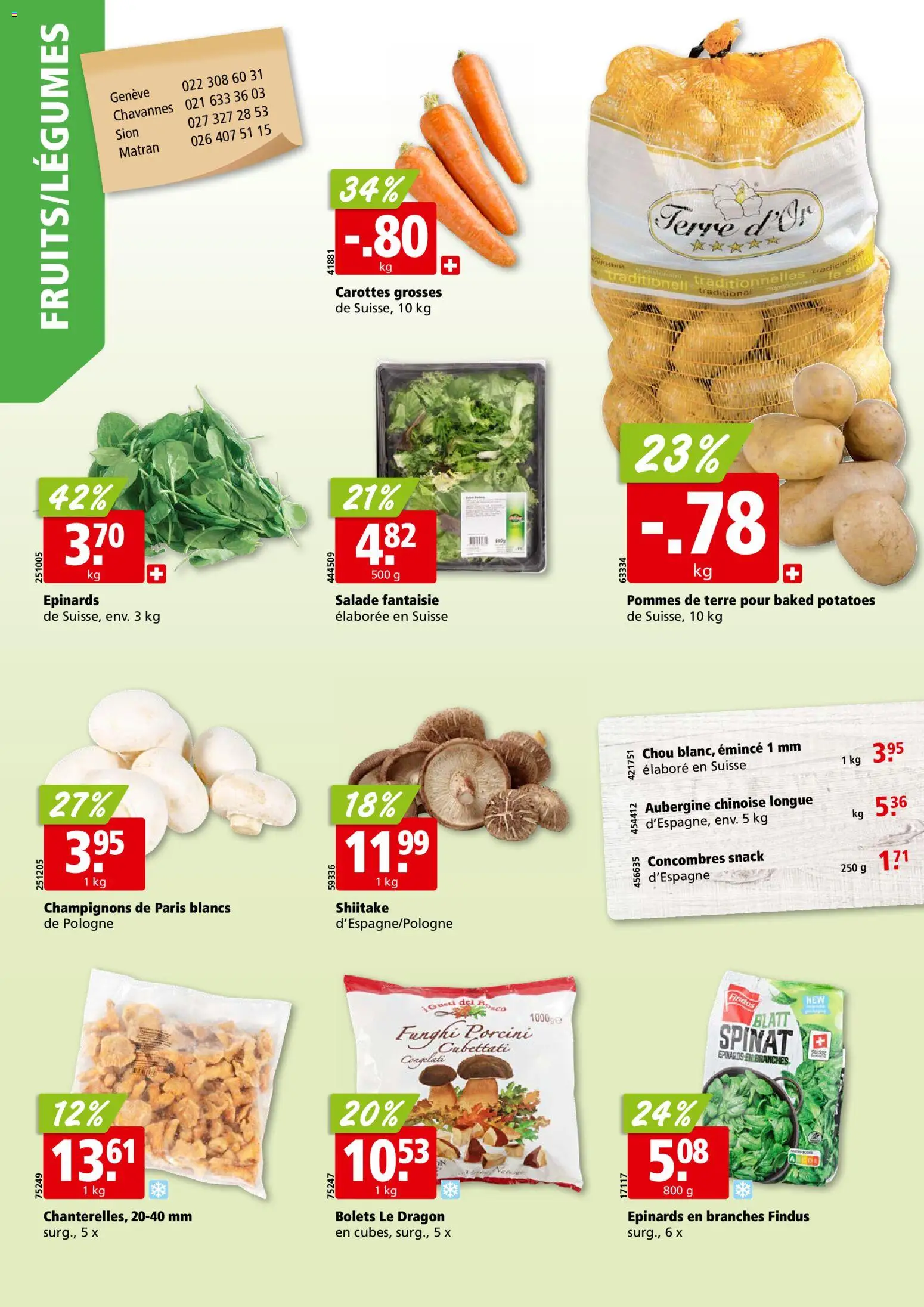 Aligro Aktionen Chavannes, Matran, Genève, Sion – gültig ab 27.10.2025 | Seite: 2 | Produkte: Champignons, Aubergine