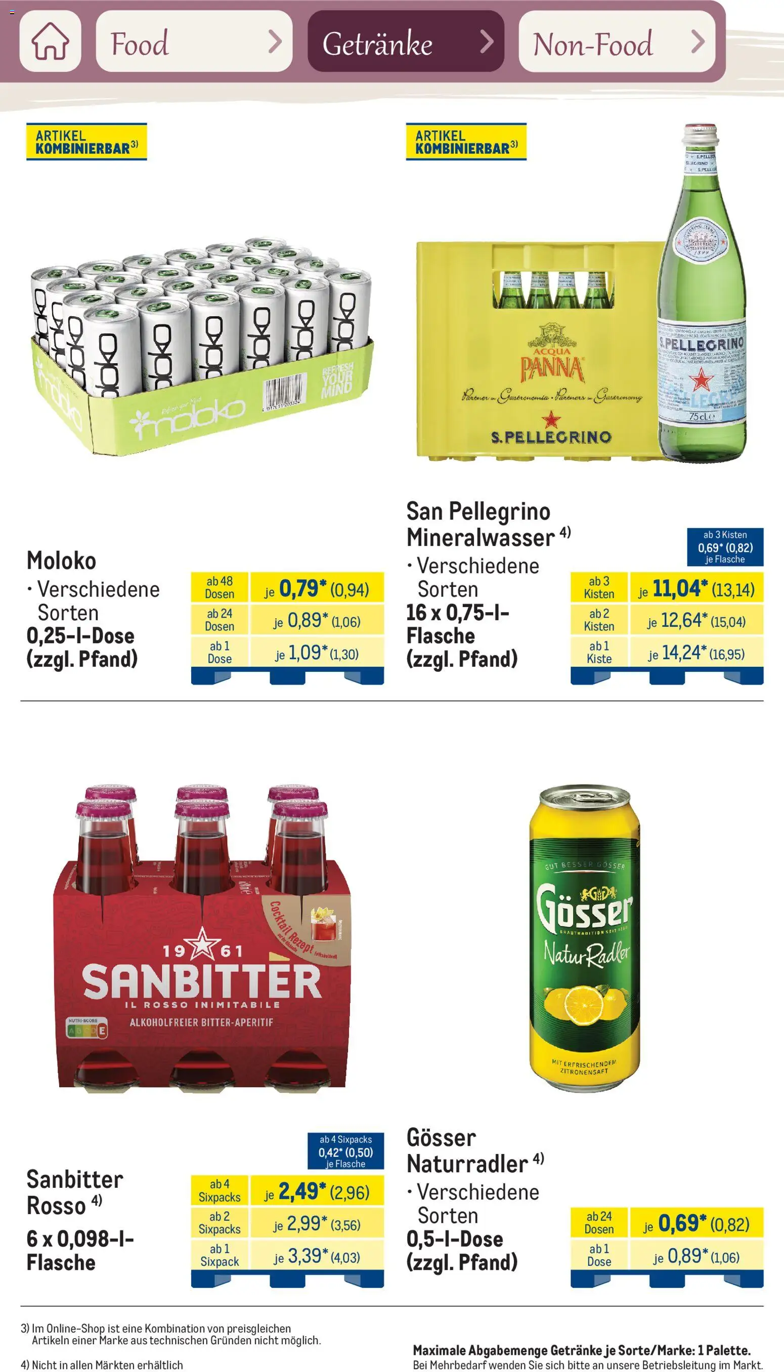 Metro Saisonkatalog Frühlingsgenuss – gültig ab 01.03.2026 | Seite: 88 | Produkte: Mineralwasser, Radler