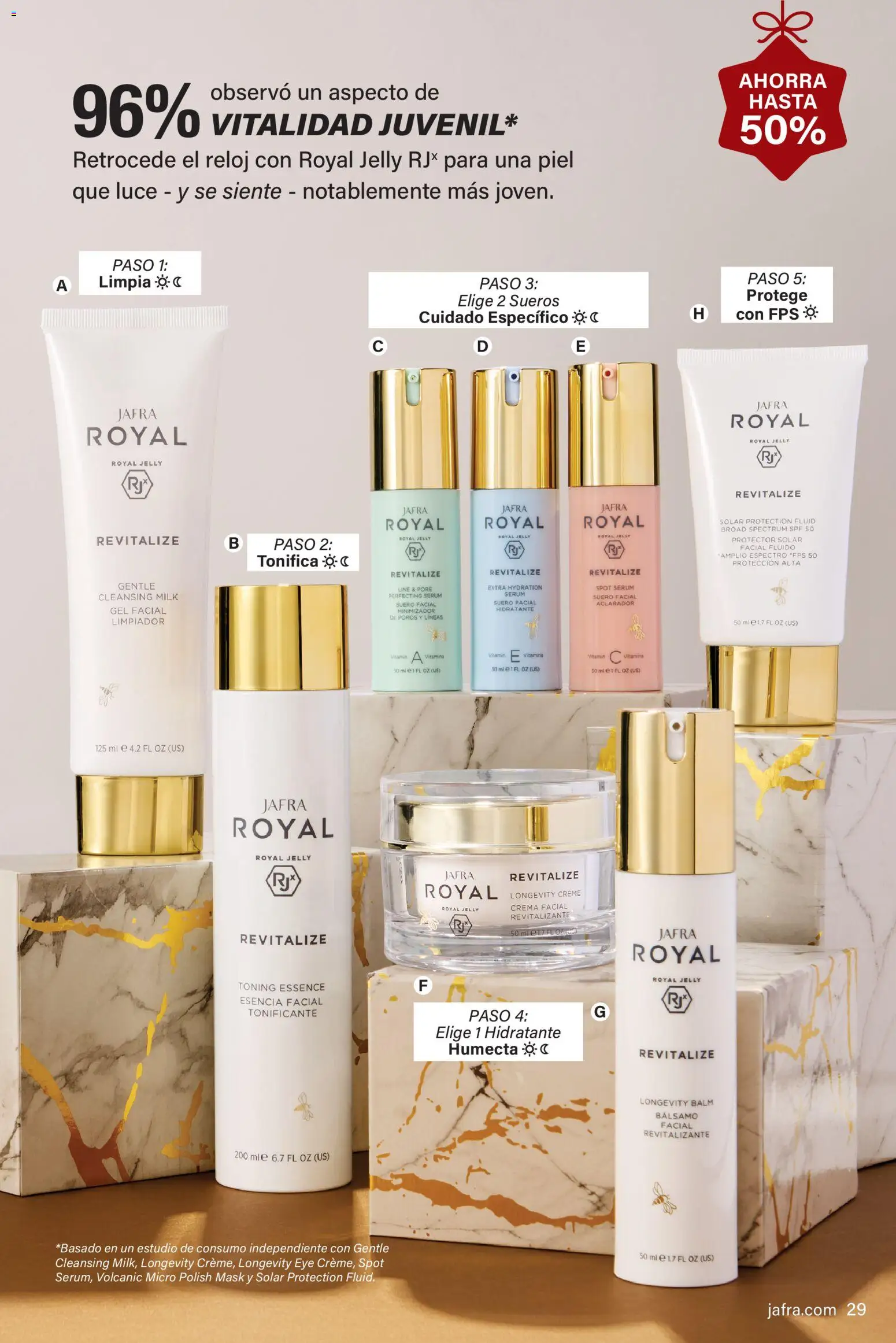 JAFRA folleto │ válido desde el 01.12.2025 | Página: 29 | Productos: Protector solar, Crema, Reloj, Esencia facial