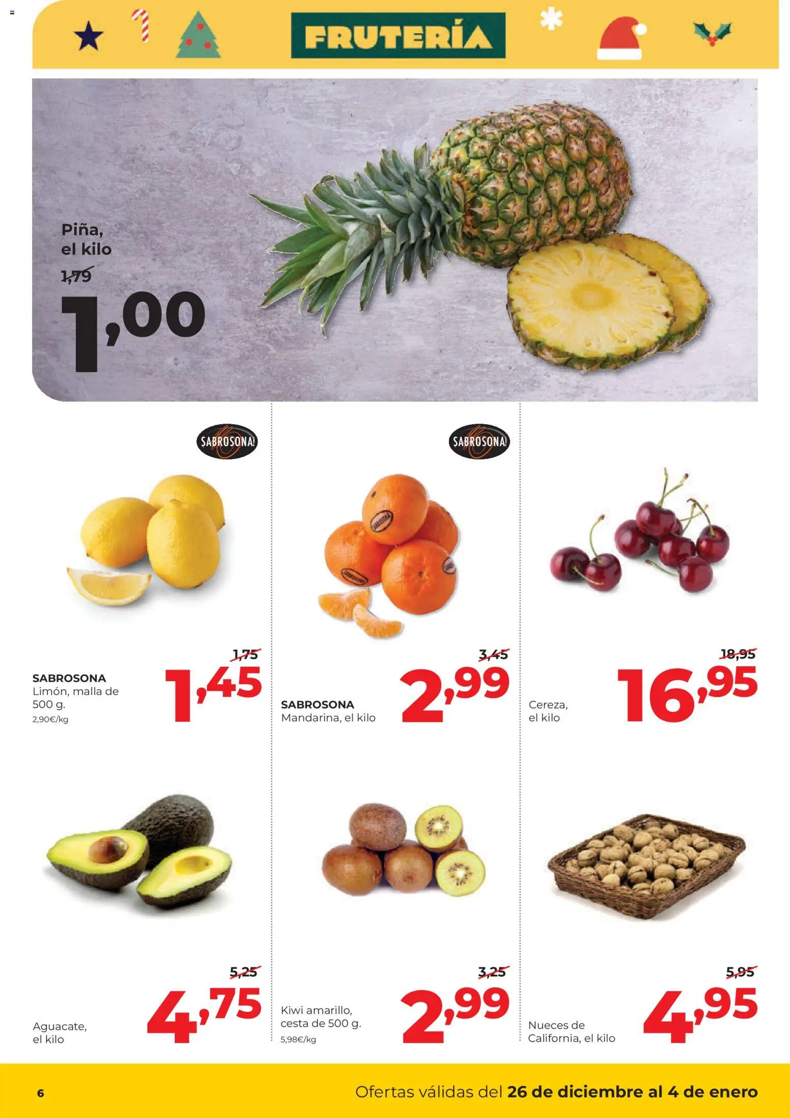 Alimerka folleto │ válido desde el 26.12.2025 | Página: 6 | Productos: Kiwi, Cesta