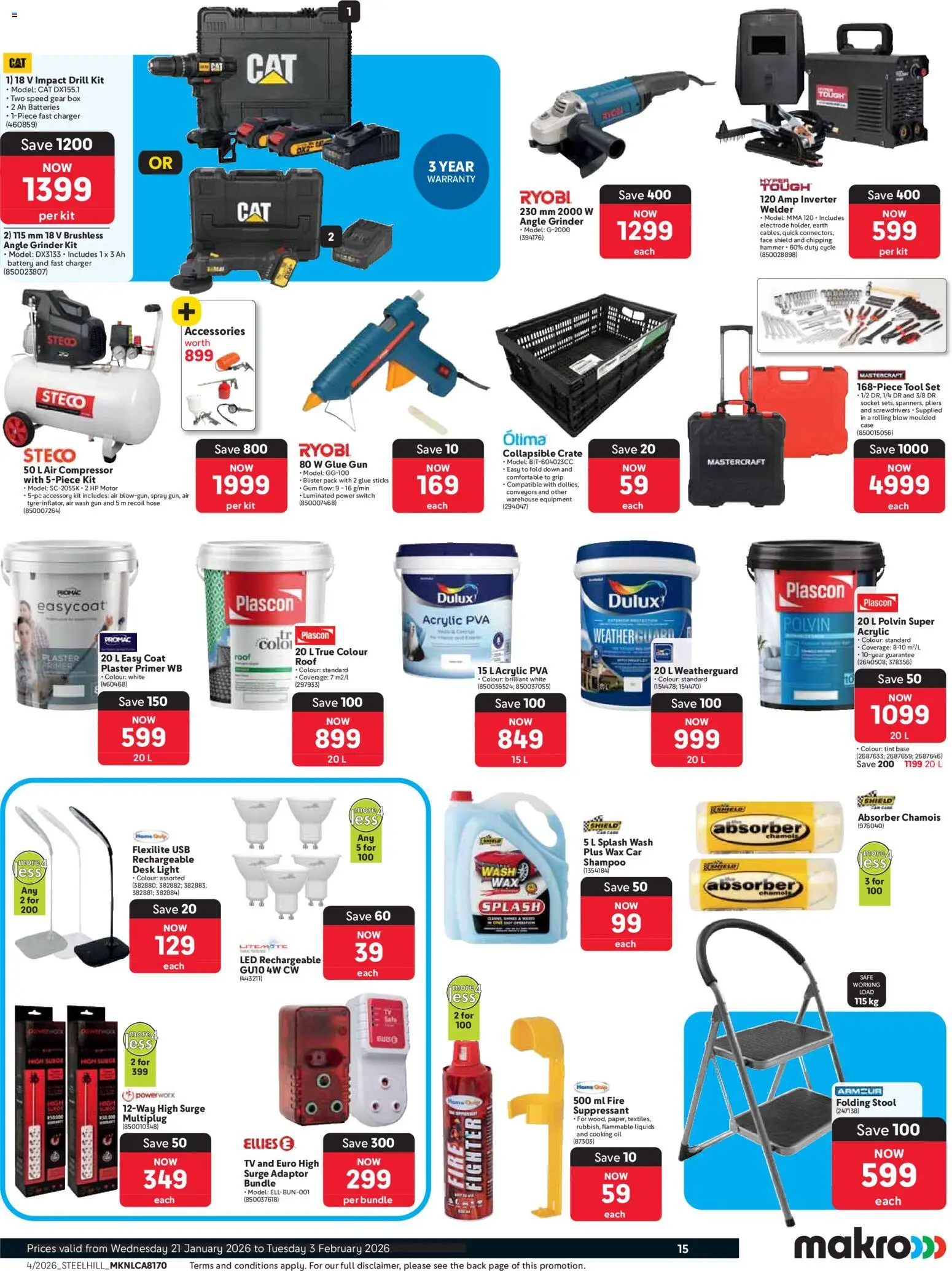 New Makro catalogue – valid from 21.01.2026 | Page: 15 | Products: Stool, Case, Polvin, Switch
