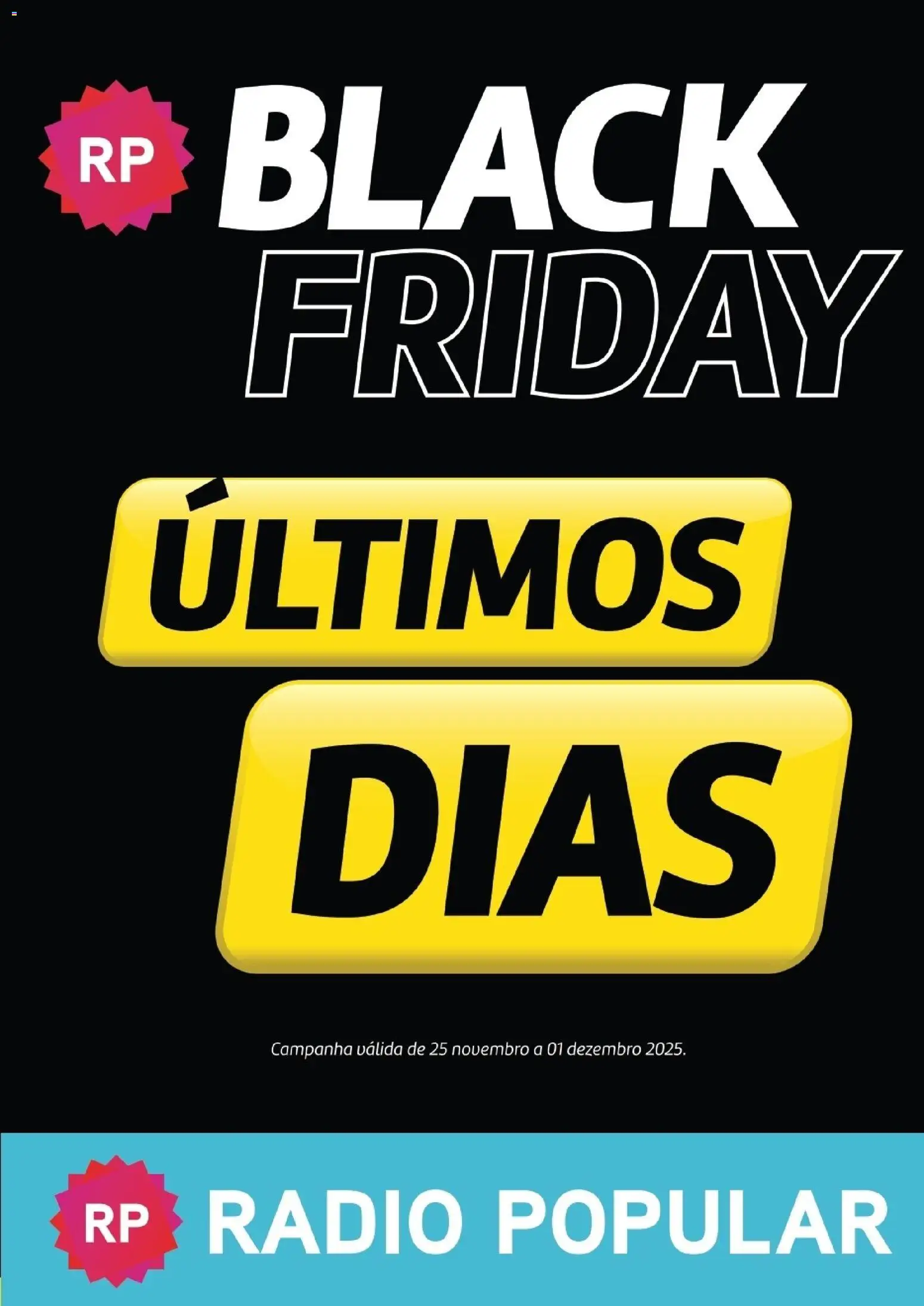 Radio Popular - Black Friday │ válido de 25.11.2025 | Página: 1 | Produtos: Rádio