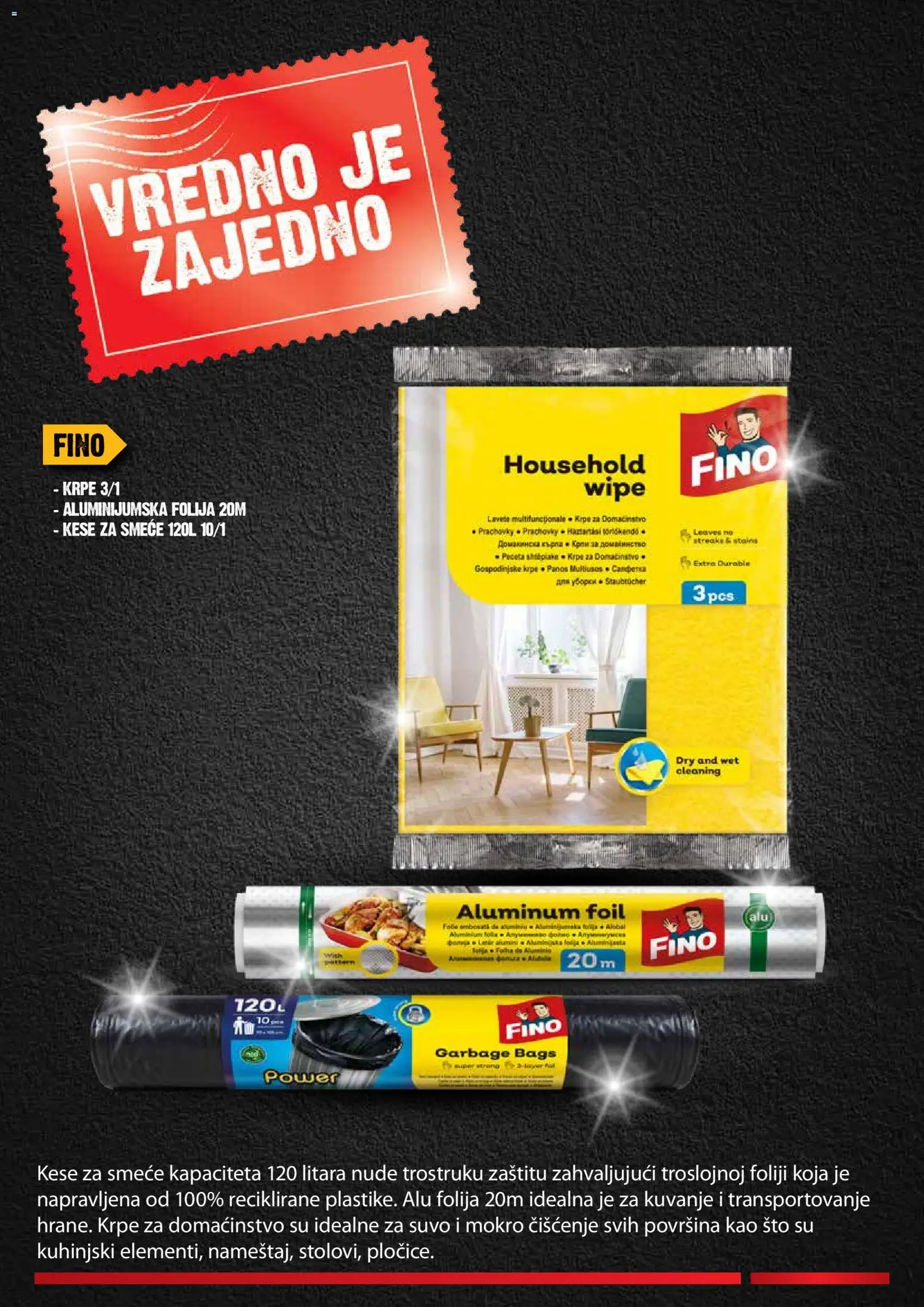 Roda katalog - važi od 16.04.2026 | Strana: 26 | Proizvode: Aluminijumska folija, Sto, So