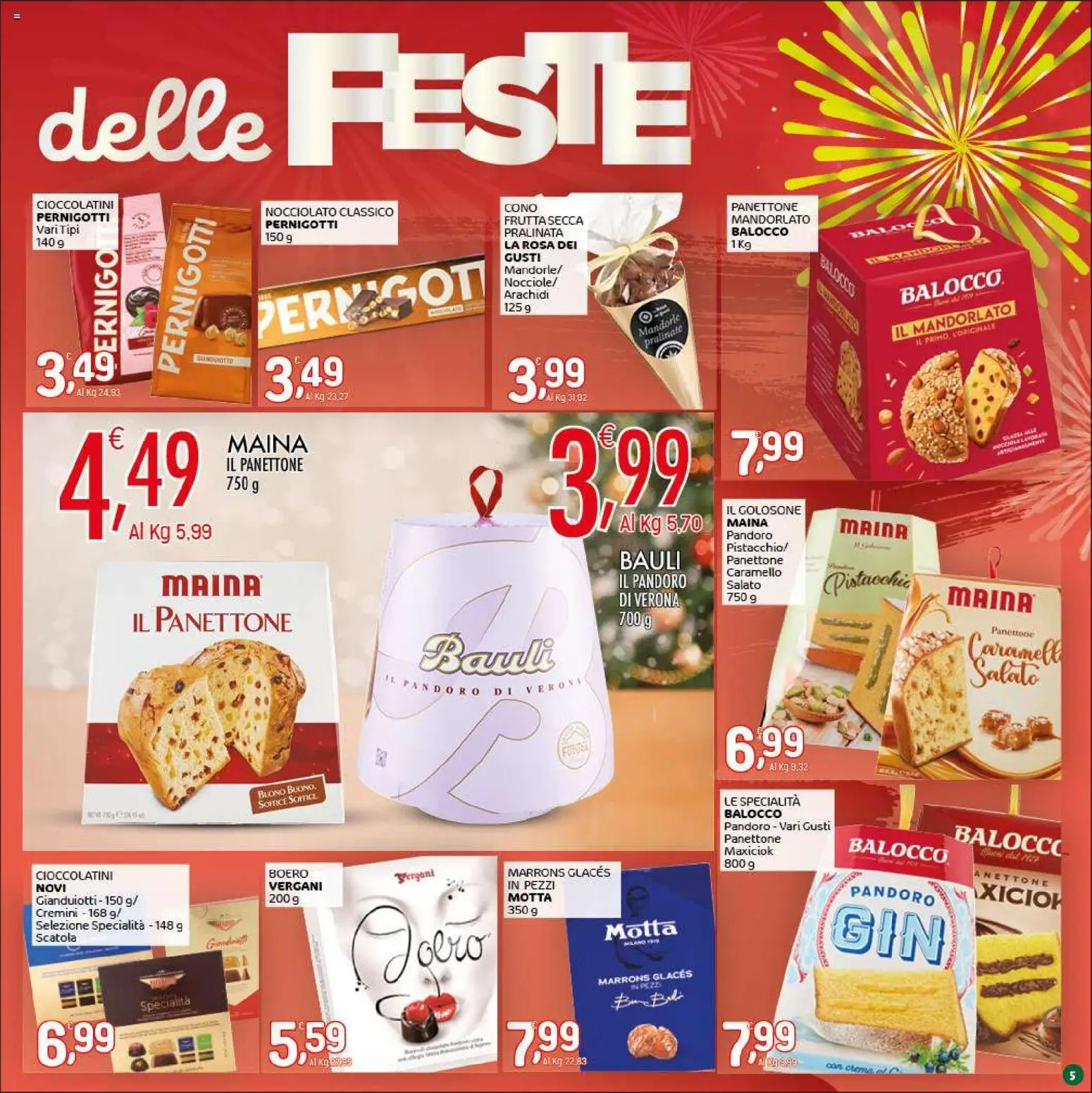 Volantino CRAI del 18.12.2025 | Pagina: 5 | Prodotti: Frutta, Mandorle, Panettone, Arachidi
