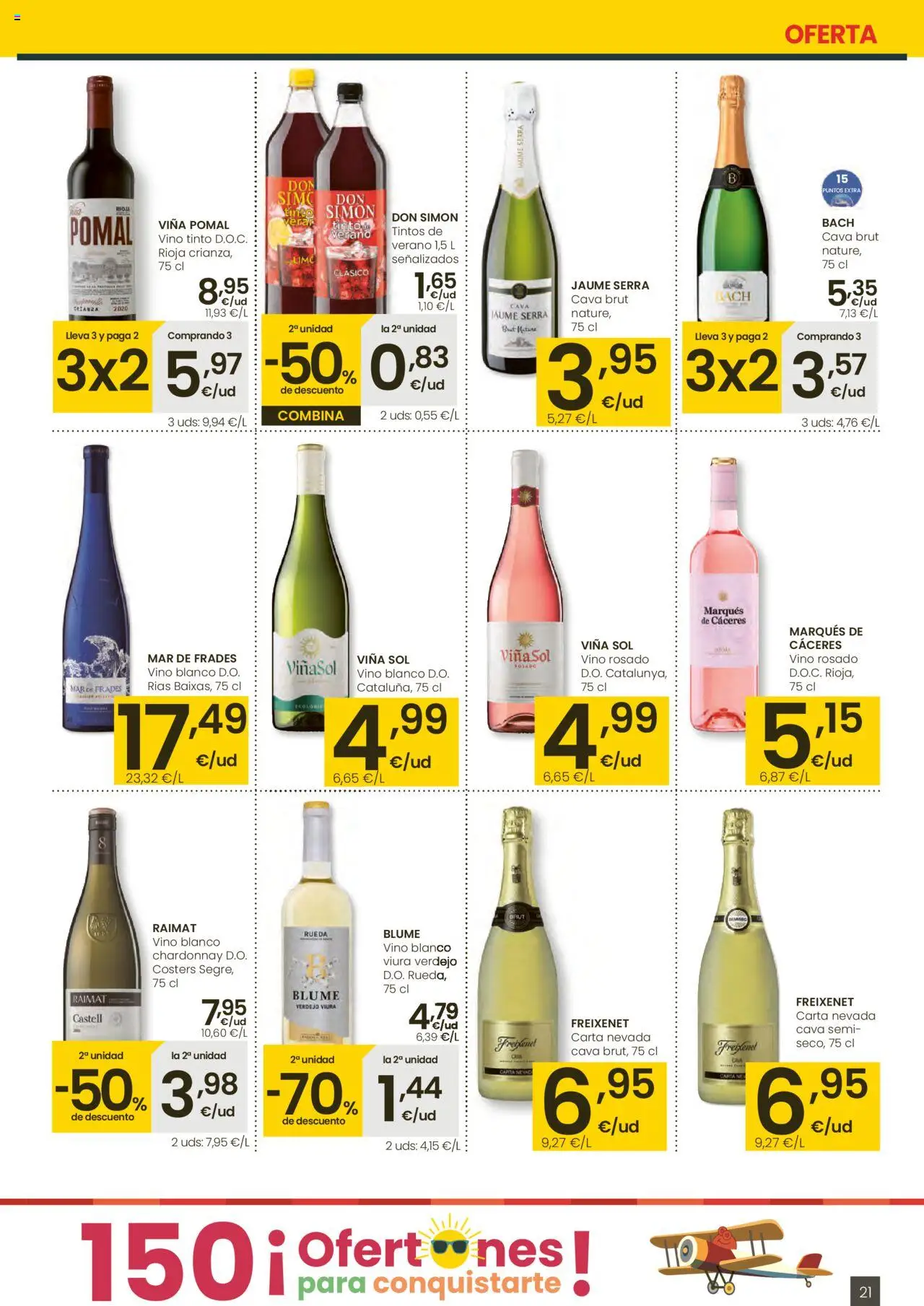 Eroski - Para conquistarte Mercat │ válido desde el 12.06.2025 | Página: 21 | Productos: Vino rosado, Vino