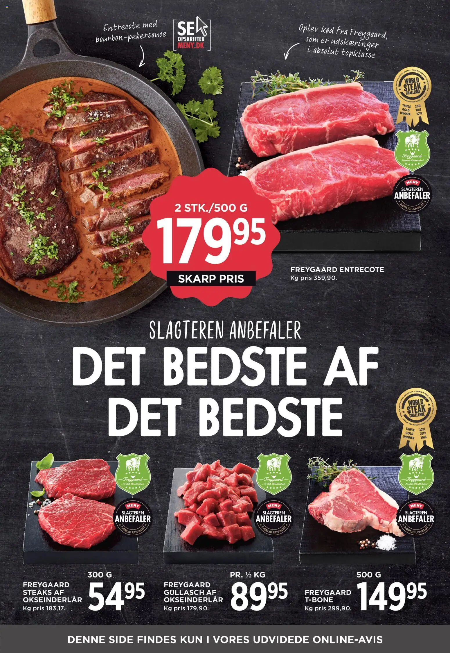 Meny tilbudsavis – gyldig fra 31.10.2025 | Side: 11 | Produkter: Entrecote, Søm