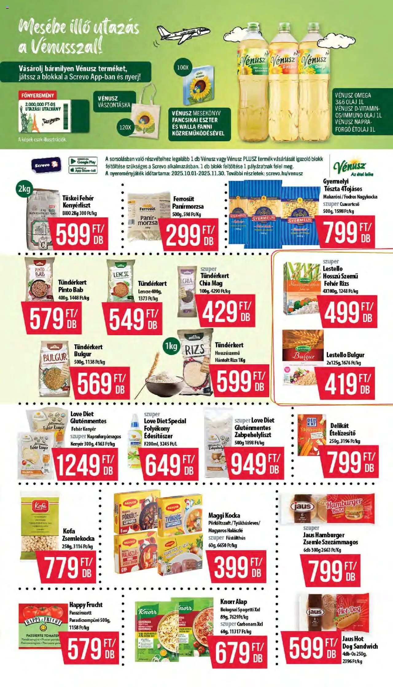 COOP akciós ujság - amely érvényes a következő dátumtól: 16.10.2025 | Oldal: 7 | Termékek: Hamburger, Maggi, Chia mag, Gluténmentes