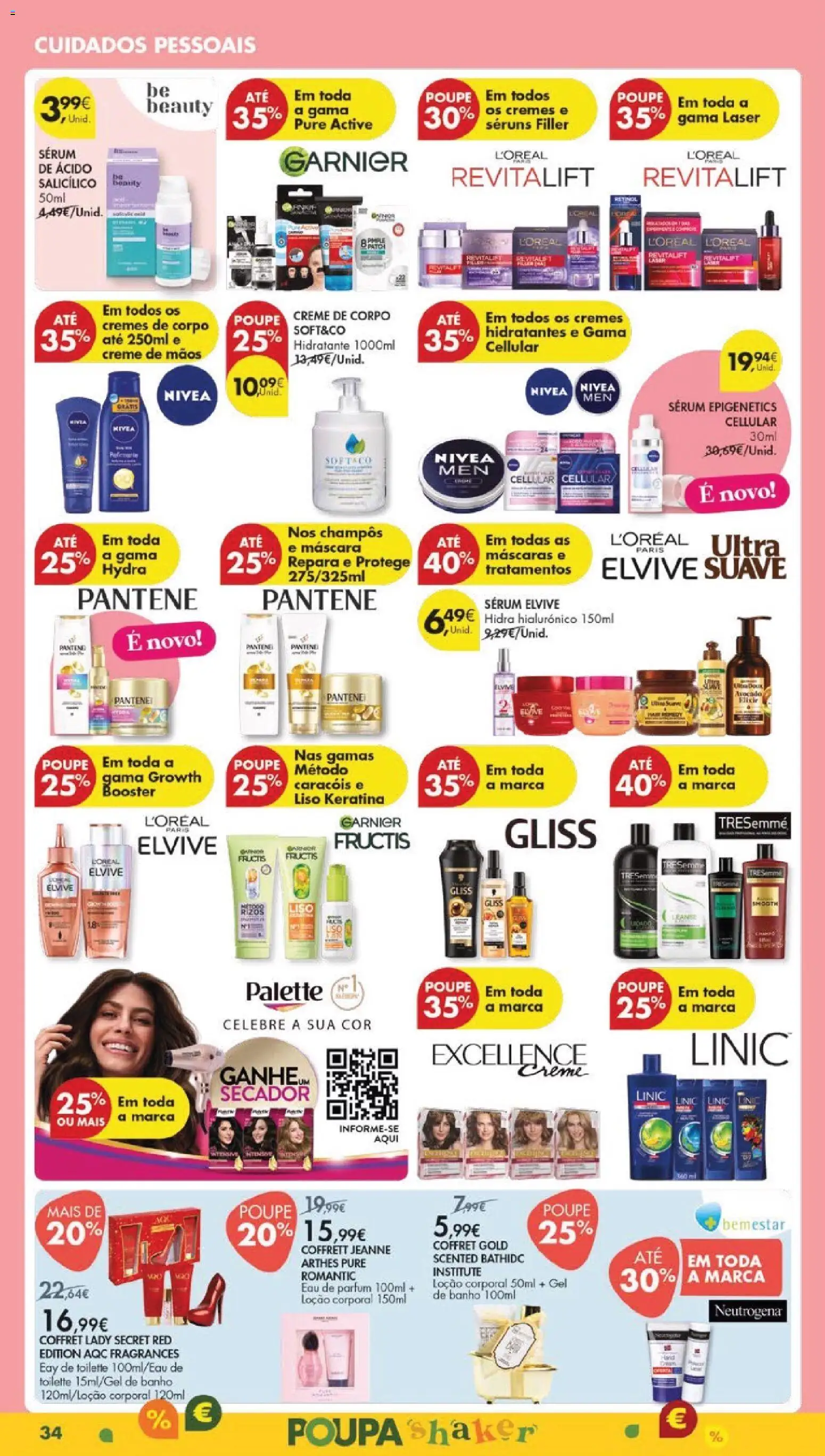 Pingo Doce folheto │ válido de 02.12.2025 | Página: 40 | Produtos: Secador, Shampoo, Gel de banho, Creme