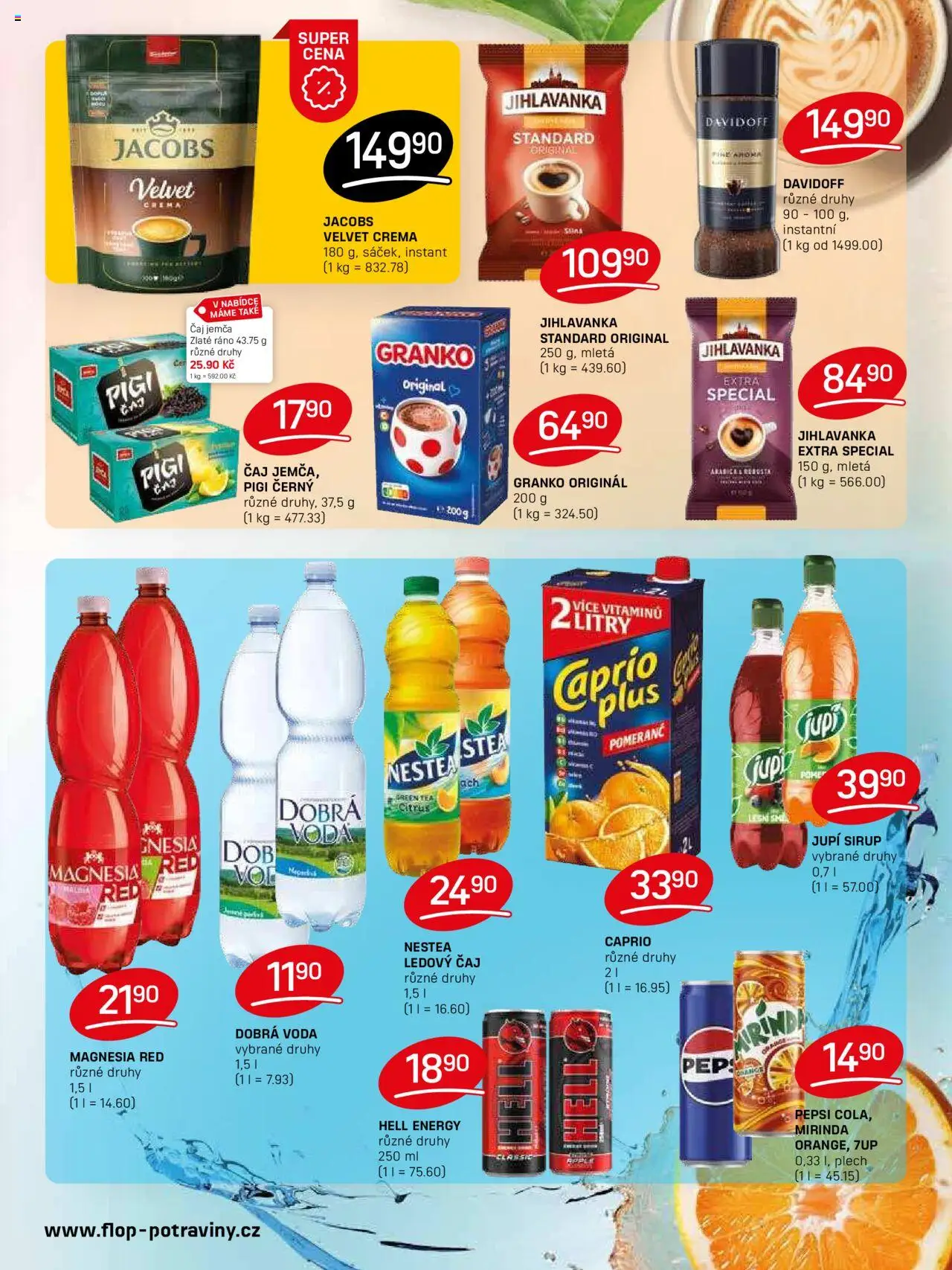 Flop leták od 01.10.2025 | Strana: 9 | Produkty: Dobrá voda, Čaj, Sirup, Magnesia Red