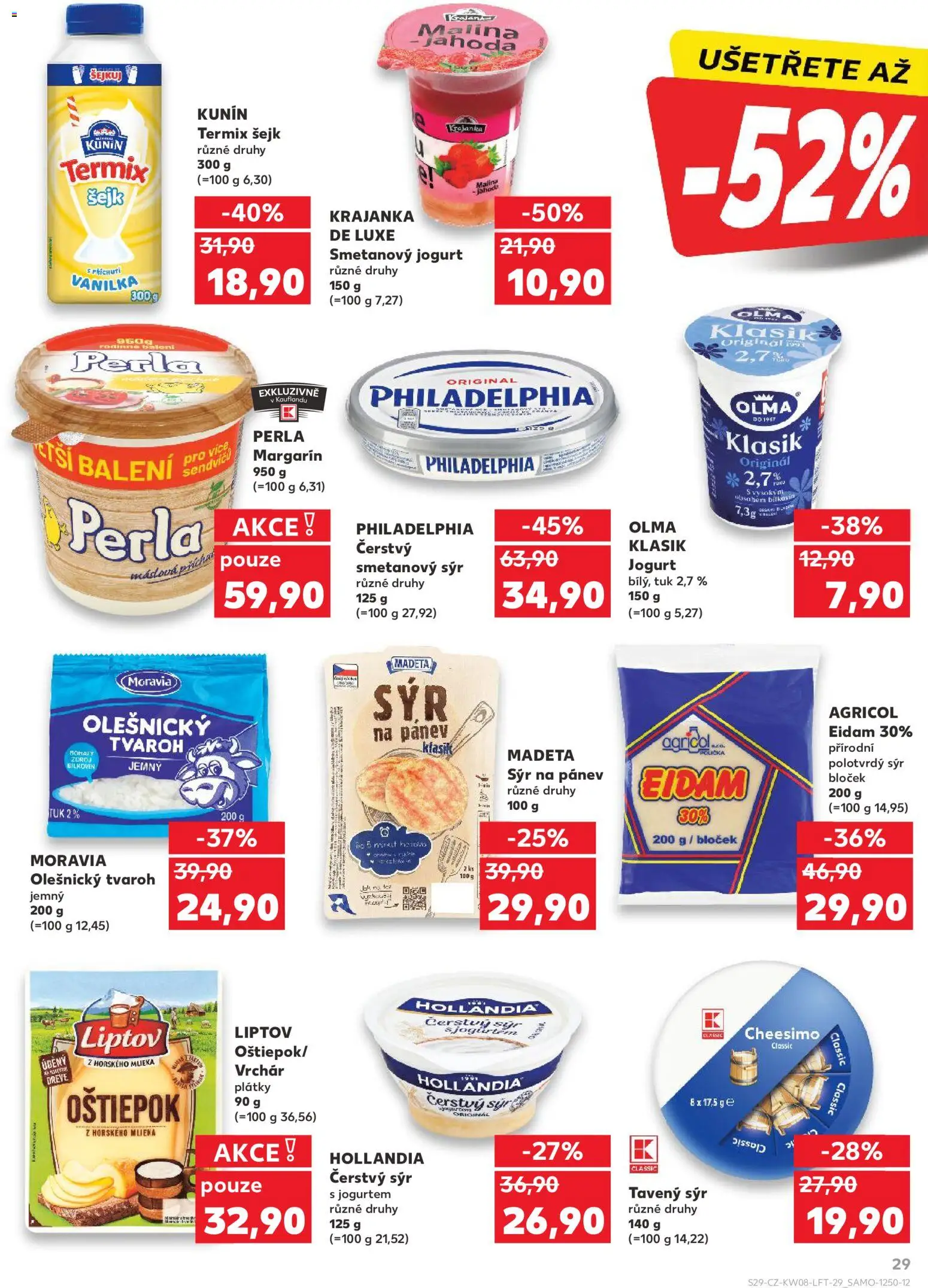 Kaufland leták - Plzeň od 18.02.2026 | Strana: 29 | Produkty: Jogurt, Pánev, Termix, Cream cheese