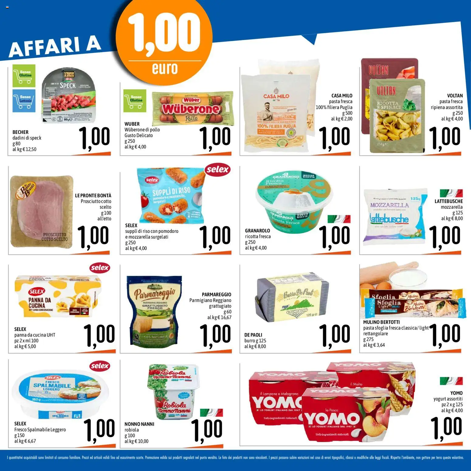Volantino Emisfero del 22.01.2026 | Pagina: 2 | Prodotti: Pollo, Pomodoro, Spinaci, Parmigiano reggiano