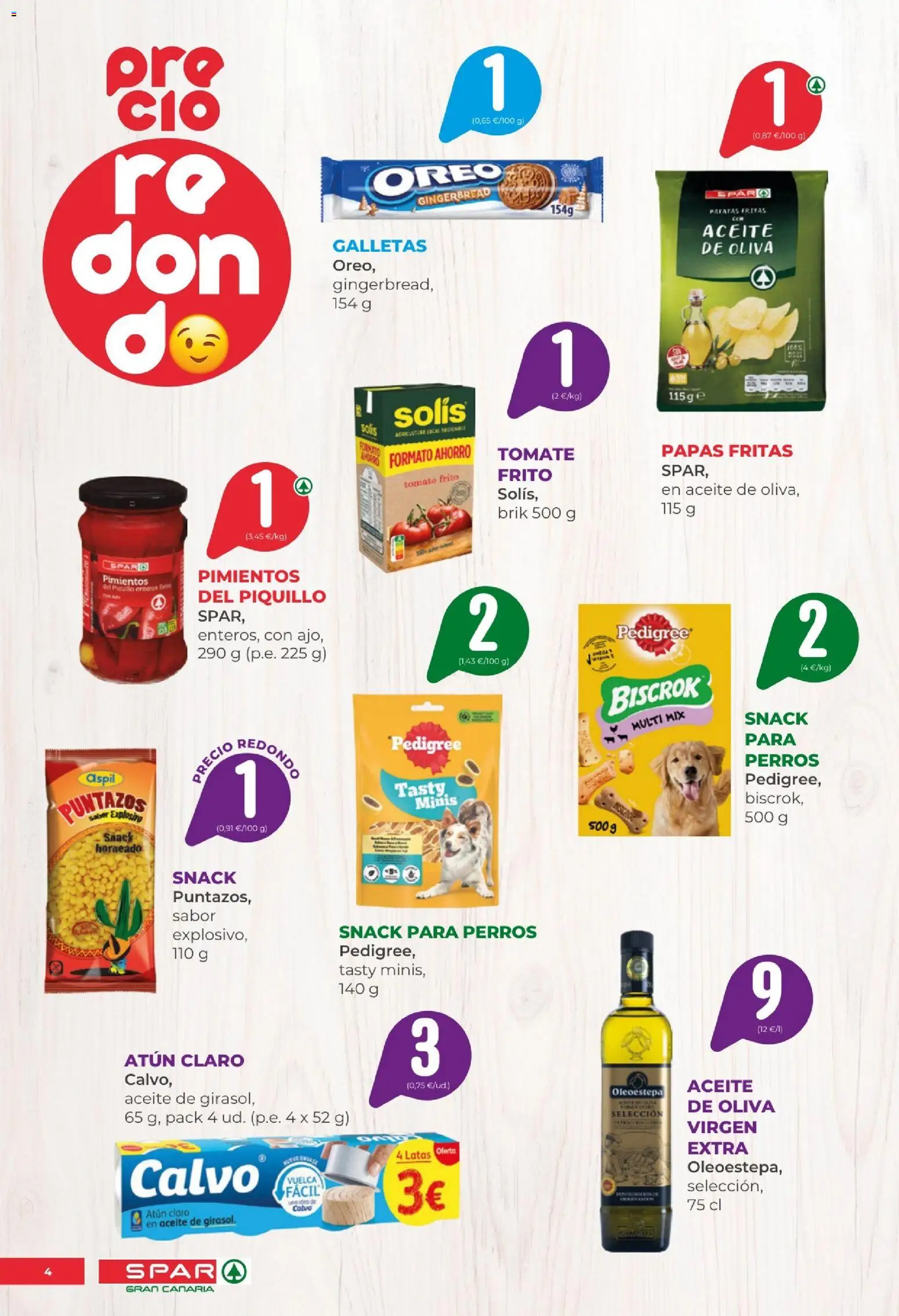 Spar - folleto │ válido desde el 09.01.2026 | Página: 4 | Productos: Papas fritas, Galletas, Aceite de oliva, Atún claro