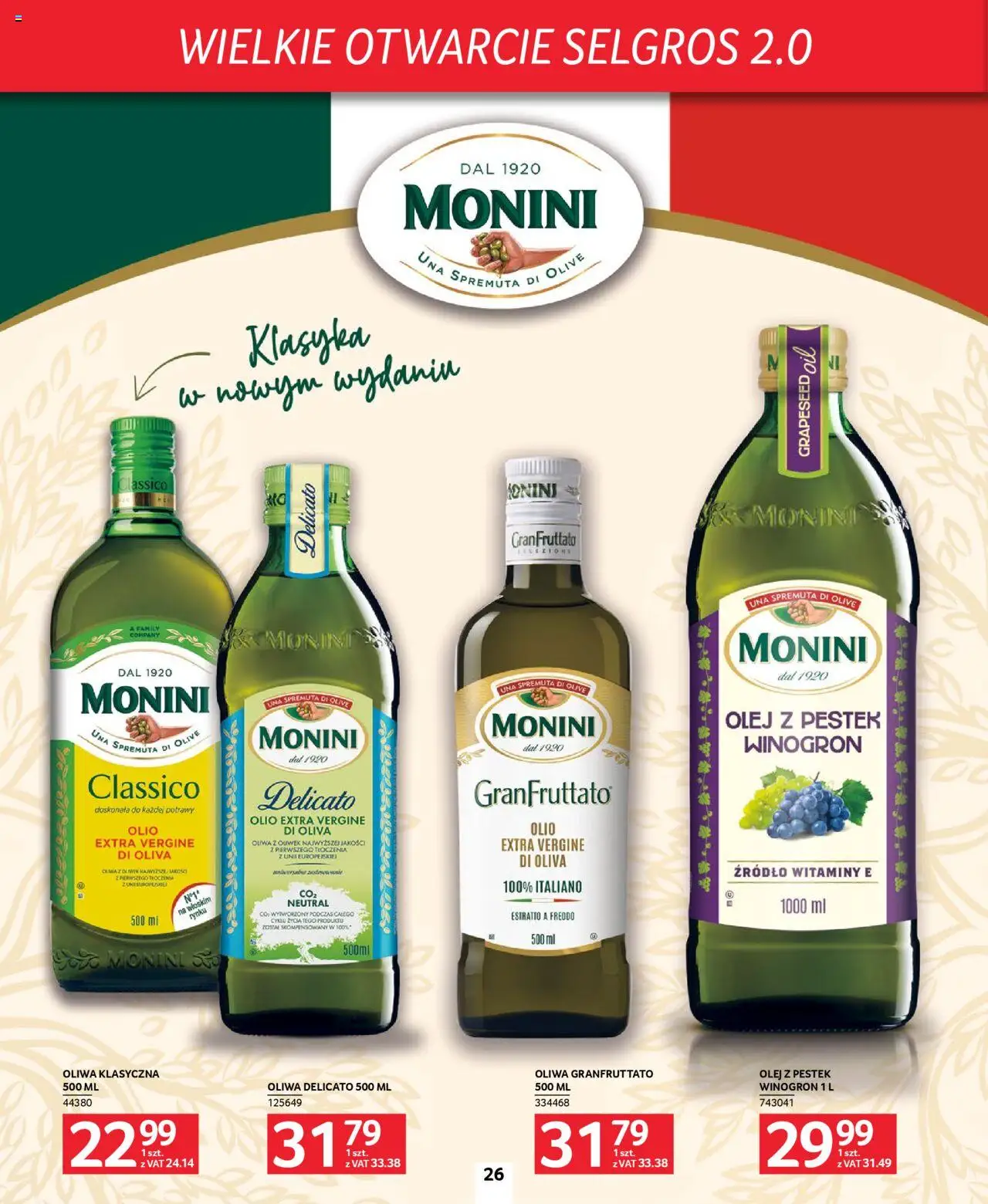 Selgros cash&carry Gazetka - Poznań markowe produkty od 09.10.2025 | Strona: 26 | Produkty: Olej