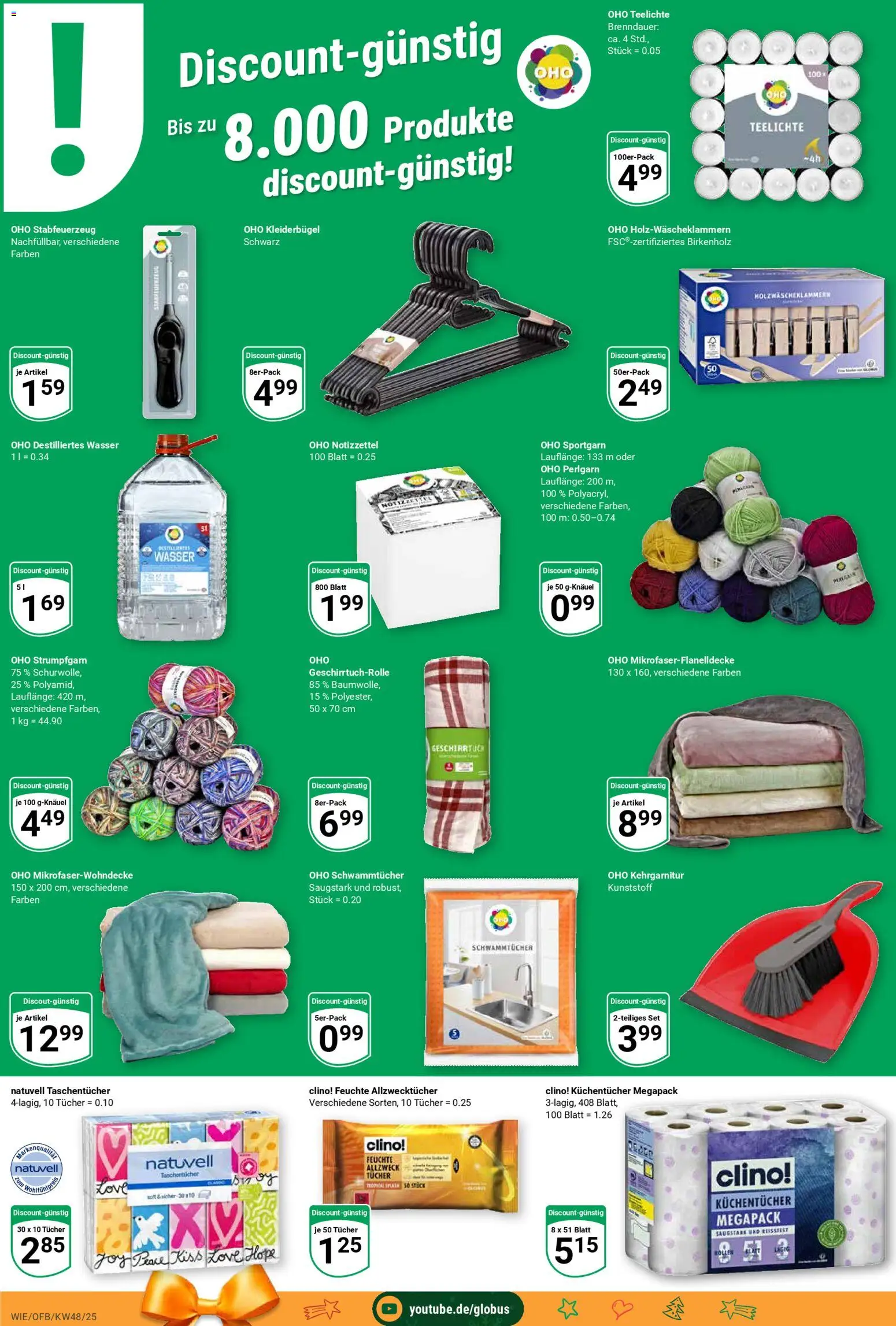 Globus prospekt Waghäusel-Wiesental	 – gültig ab 24.11.2025 | Seite: 32 | Produkte: Kleiderbügel, Wasser