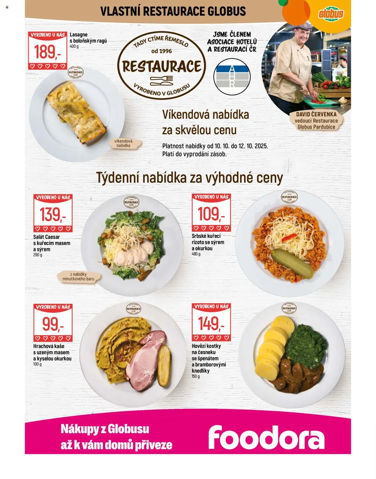 Globus leták - Pardubice od 08.10.2025 | Strana: 8 | Produkty: Globus, Kaše, Kostky, Lasagne