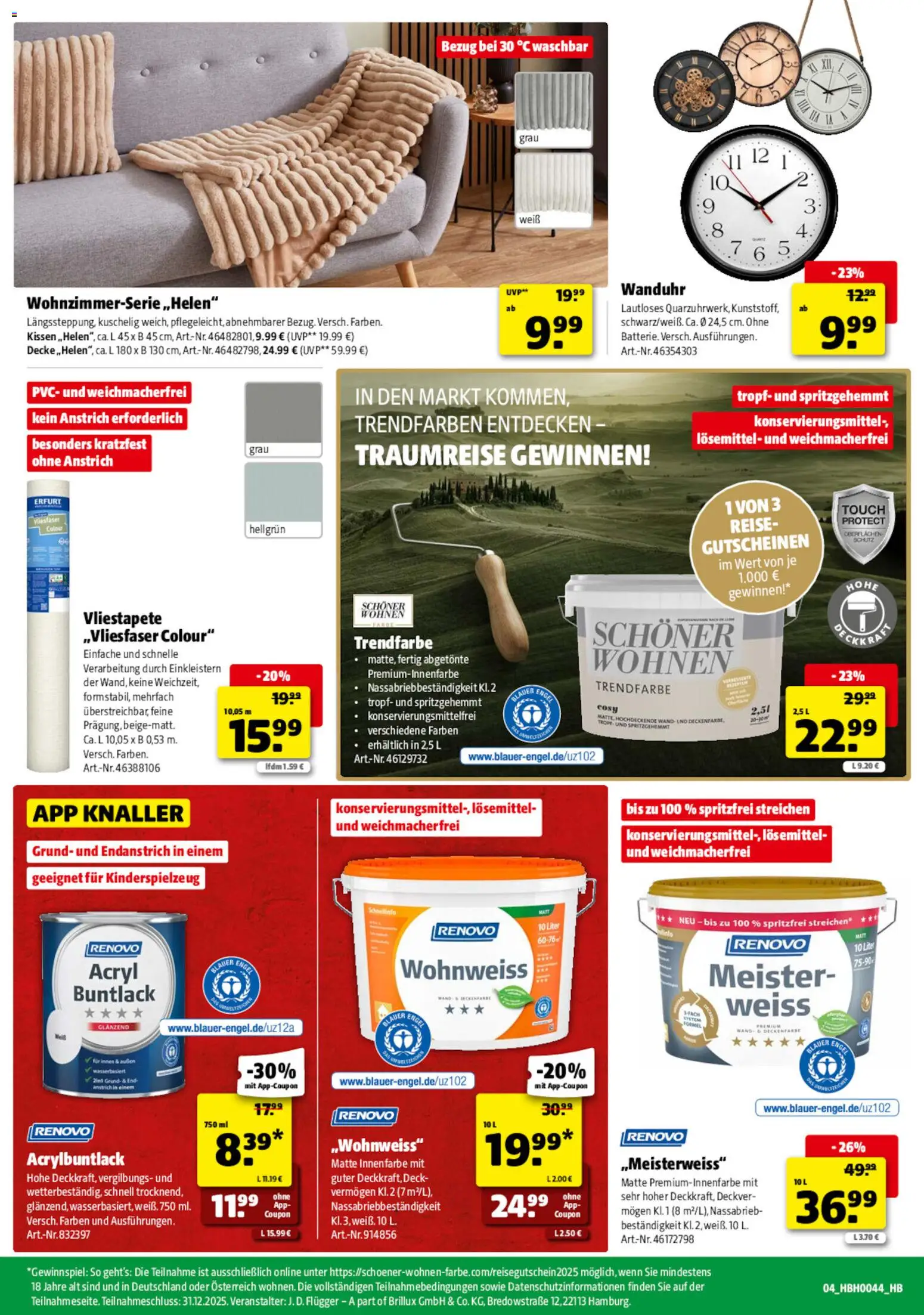 Hagebau Prospekt 	 – gültig ab 25.10.2025 | Seite: 4 | Produkte: Kissen, Decke