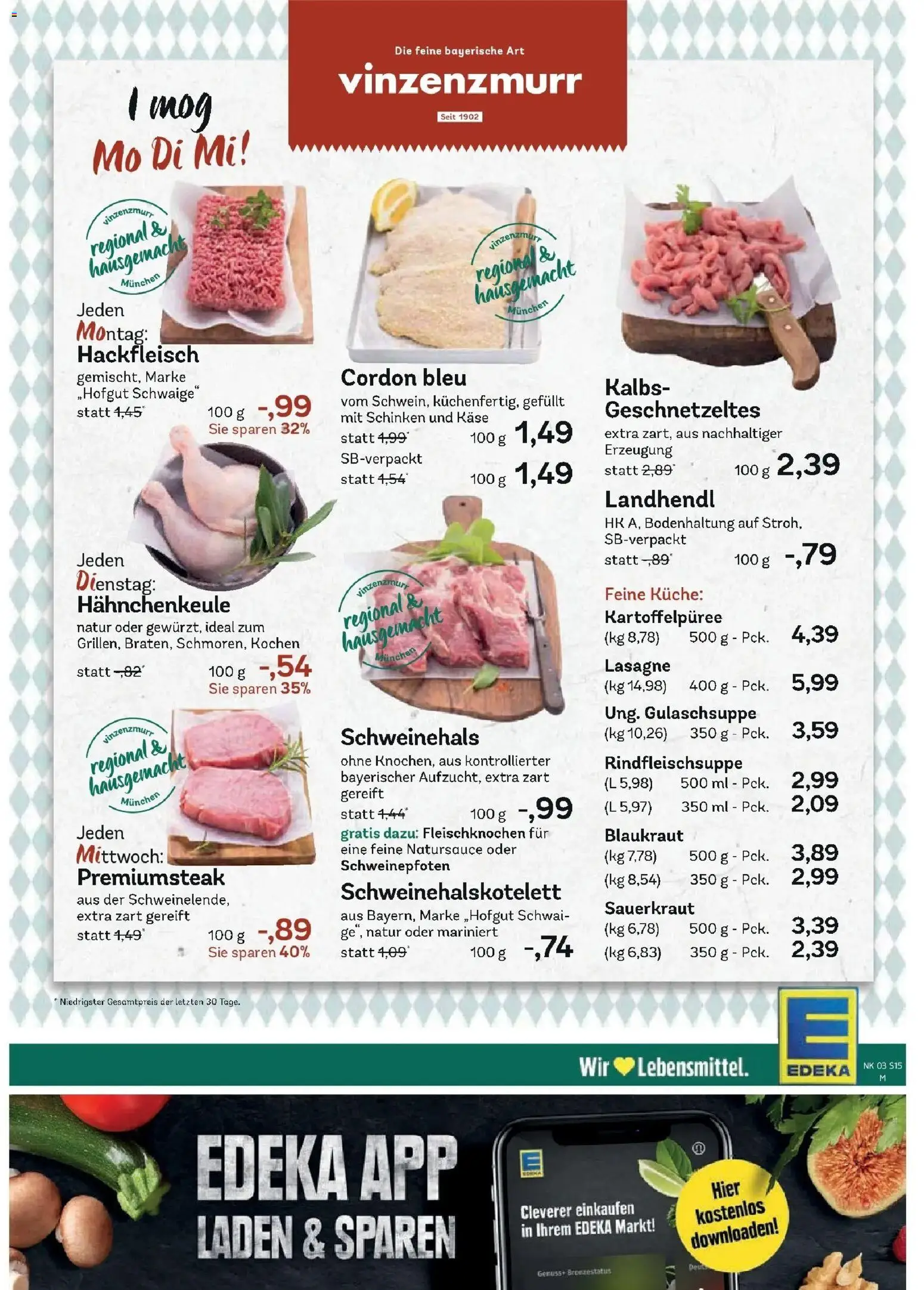 Edeka prospekt Ottobrunn	 – gültig ab 11.01.2026 | Seite: 17 | Produkte: Käse, Küche, Steak, Hackfleisch