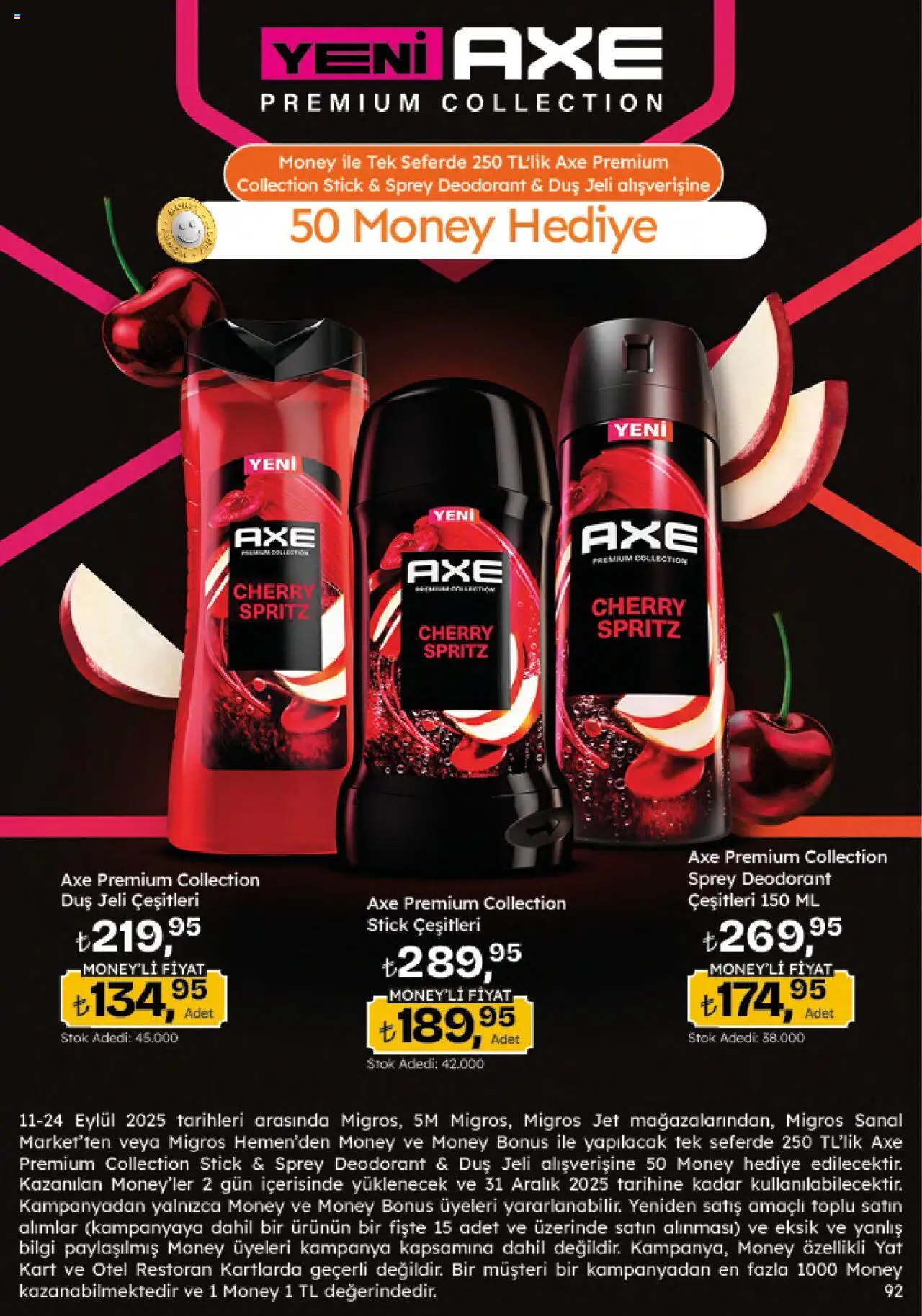 Migros Katalog - Migroskop - 11.09.2025 tarihinden itibaren geçerlidir | Sayfa: 92 | Ürünler: Duş, Duş jeli, Deodorant