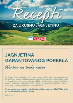 SuperVERO katalog Ukusni recepti za jagnjetinu - pregled SuperVERO kataloga - važi od 09.04.2026