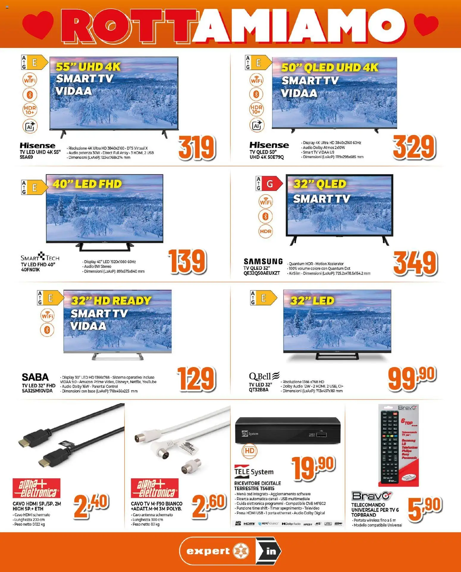 Volantino Ipercoop del 12.02.2026 | Pagina: 5 | Prodotti: smart TV, Audio, Cavo, USB