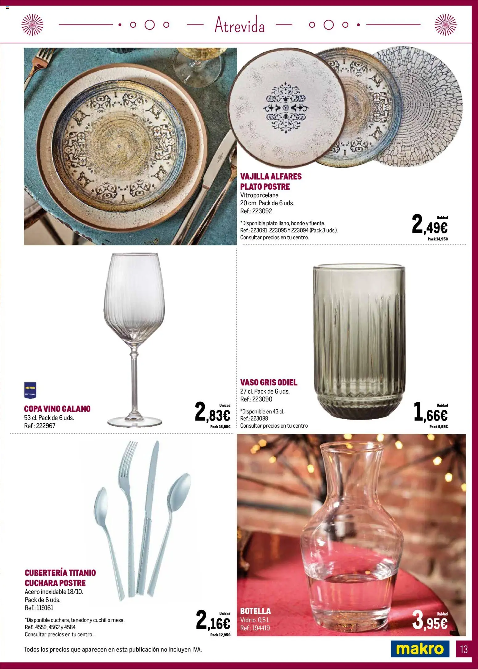 Makro - Decoracion Navidad Península │ válido desde el 03.11.2025 | Página: 13 | Productos: Vino, Βρεφικό κρεβάτι, Cubertería