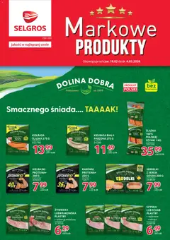 Pogląd oferty "Selgros cash&carry Gazetka - Markowe produkty" - ważna od 19.02.2026