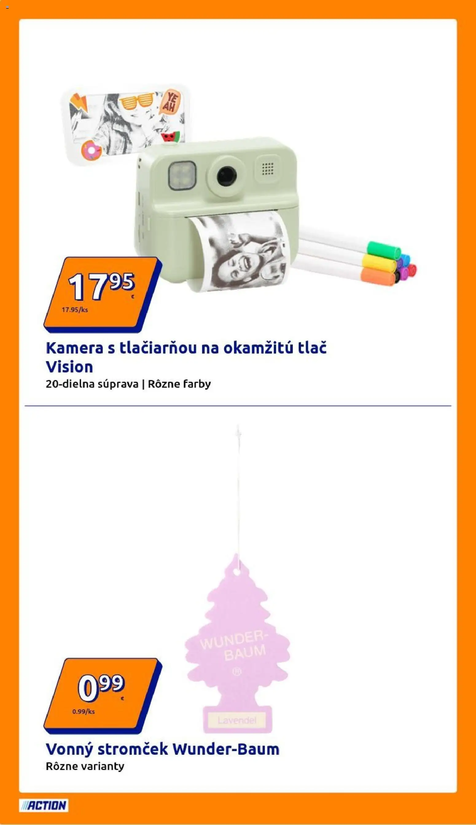 Nové Action akcie – leták je platný od 04.02.2026 | Strana: 8 | Produkty: Kamera