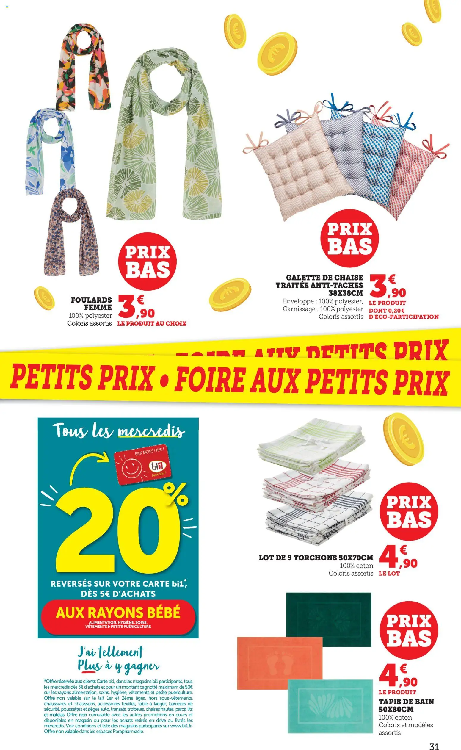 {H1} | Page: 31 | Produits: Table, Tapis, Vêtements, Lait