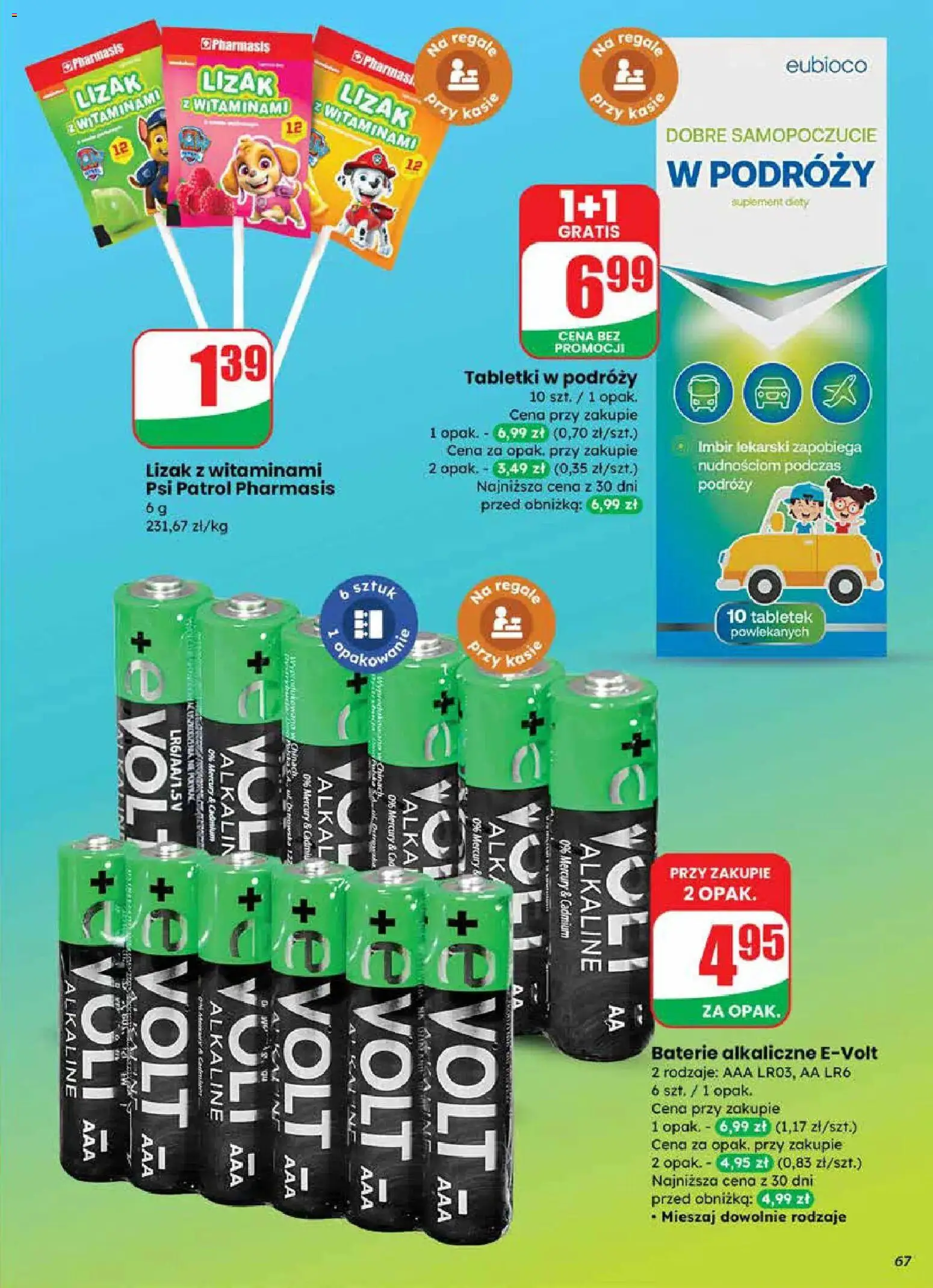 Dino gazetka od 18.03.2026 | Strona: 67 | Produkty: Imbir, Baterie