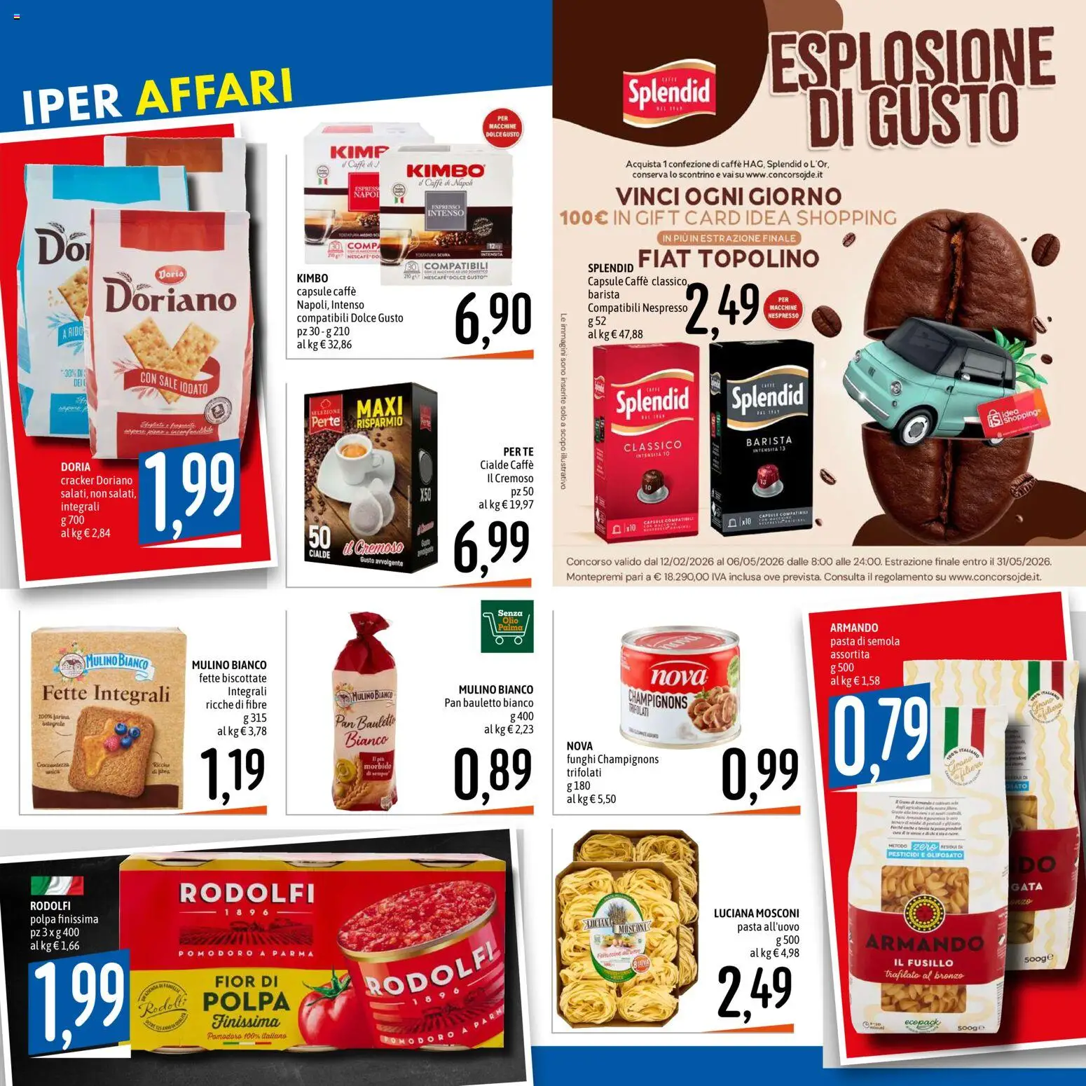 Volantino Emisfero del 26.02.2026 | Pagina: 14 | Prodotti: Tè, Sale, Pasta, Fette biscottate