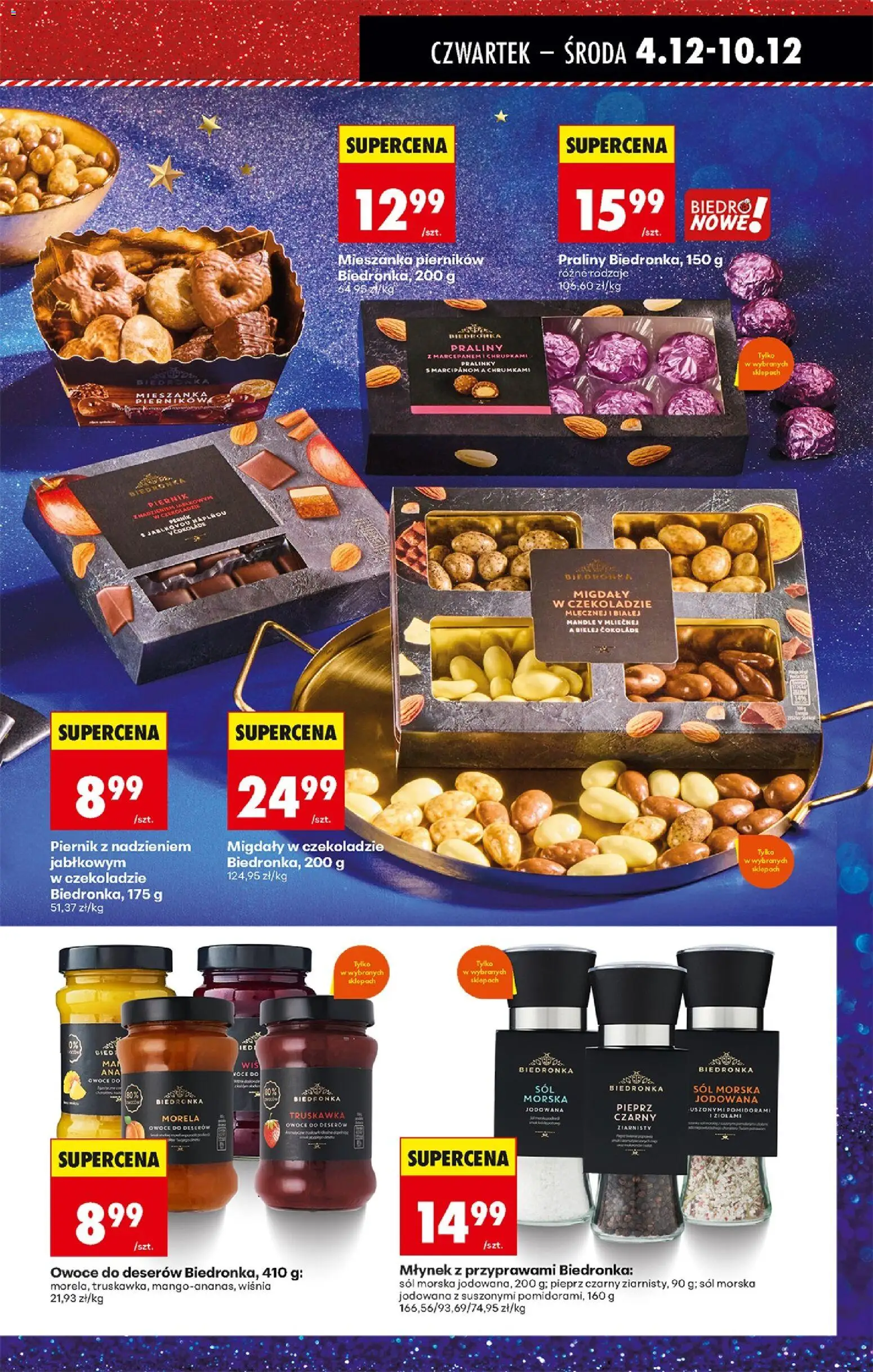 Biedronka gazetka - Oferta w tym tygodniu od 04.12.2025 | Strona: 51 | Produkty: Piernik, Młynek, Sól, Pieprz