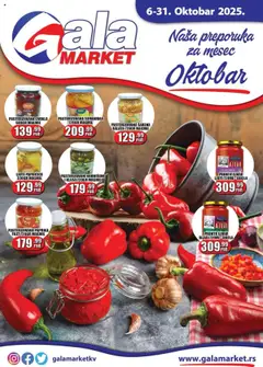 Gala MARKET katalog - pregled Gala MARKET kataloga - važi od 06.10.2025