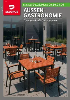 Selgros Außengastronomie ab 22.01.2026 gültig