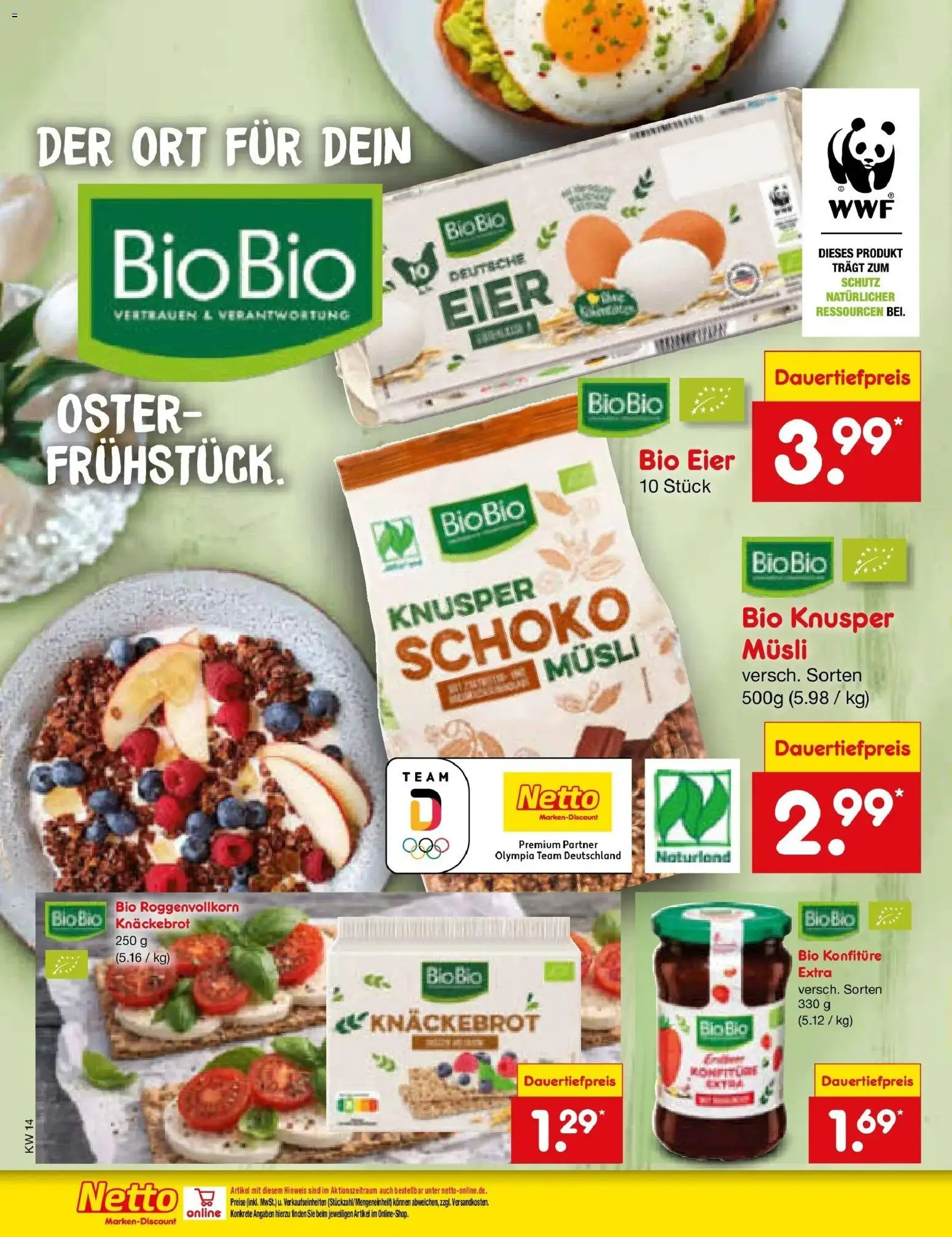 Netto Marken-Discount Prospekt Kröpelin	 – gültig ab 29.03.2026 | Seite: 12 | Produkte: Musli, Eier