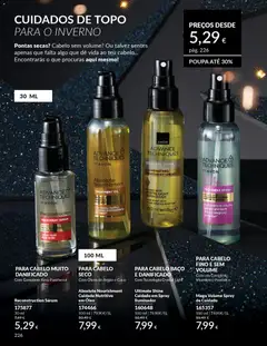 Pré-visualização Ultimate Shine Cuidado em Spray Iluminador, Com Tecnologia Crystal Light válido de 01.11.2025 | Página: 226 | Produtos: Iluminador, Sérum, Óleo