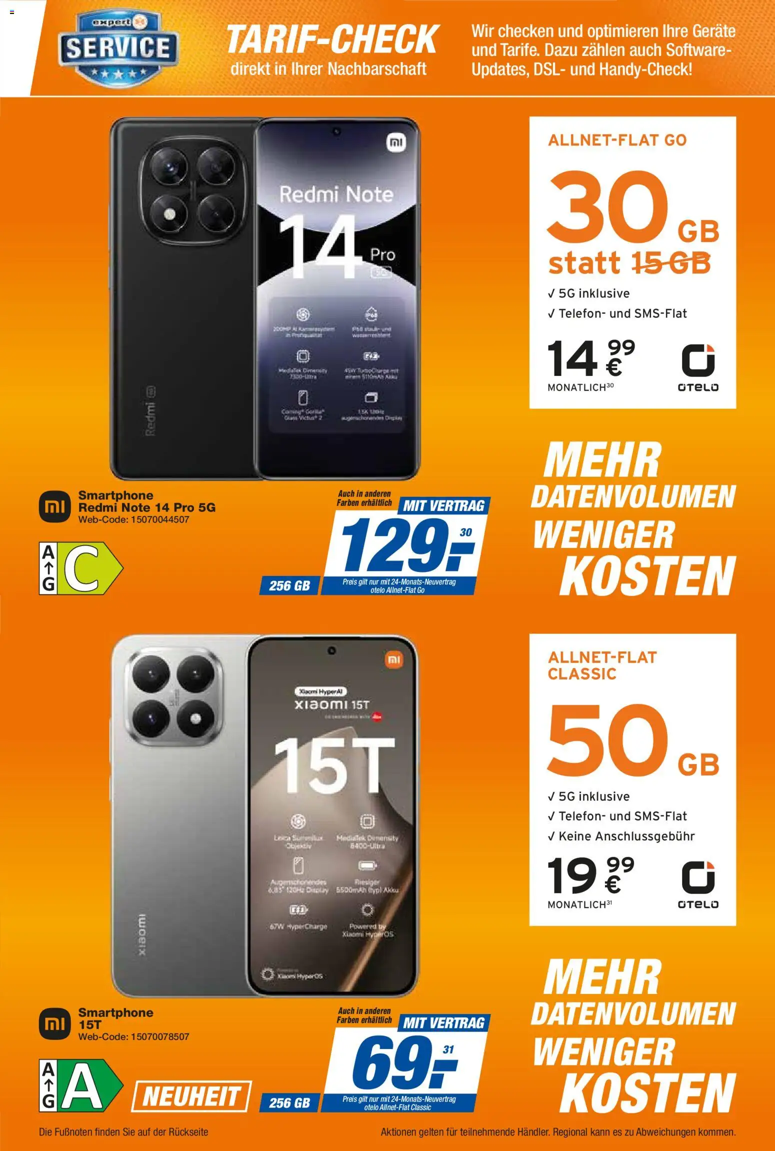 Expert Smarthphone Highlights im November – gültig ab 01.11.2025 | Seite: 13 | Produkte: Xiaomi, Telefon, Smartphone