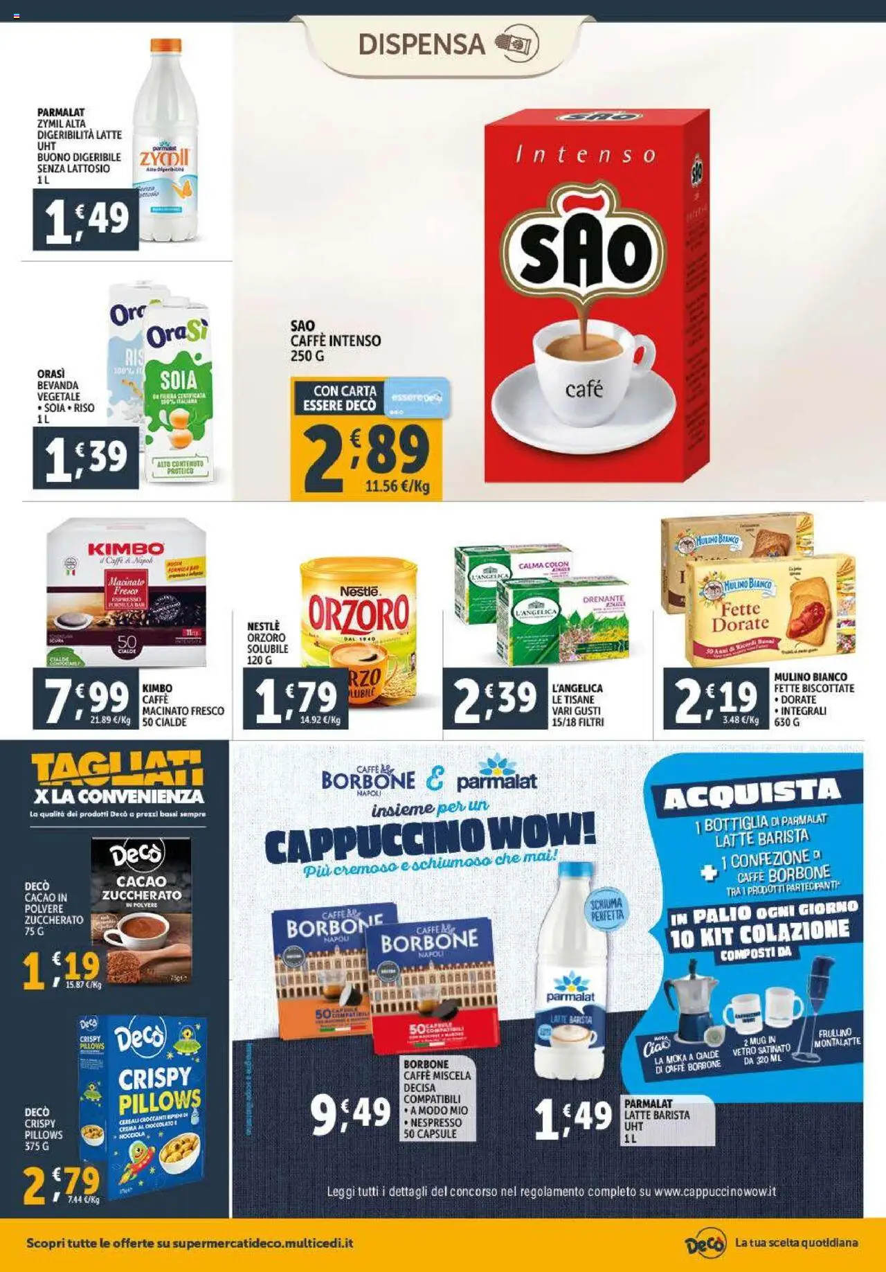 Volantino Decò del 23.09.2025 | Pagina: 10 | Prodotti: Crema, Cioccolato, Fette biscottate, Macinato