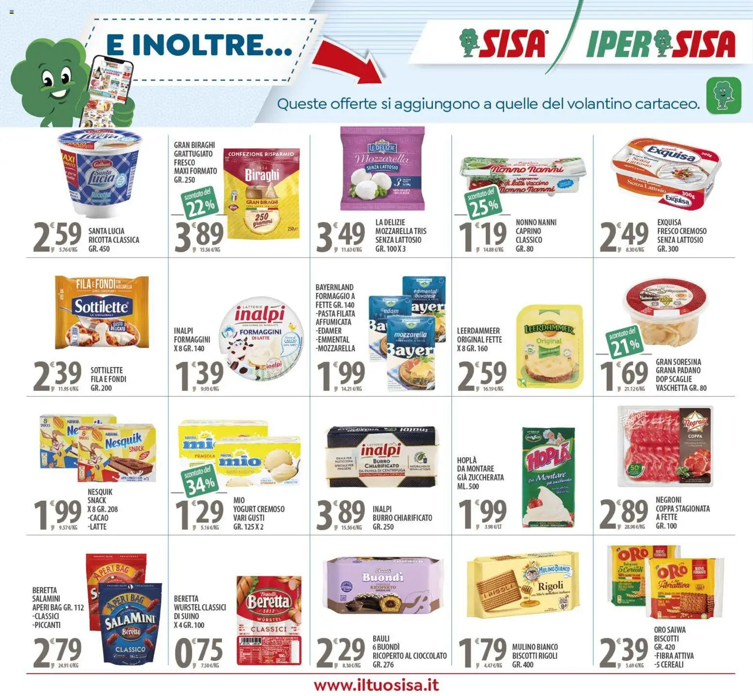 Volantino SISA del 16.12.2025 | Pagina: 20 | Prodotti: Suino, Latte, Formaggio, Burro