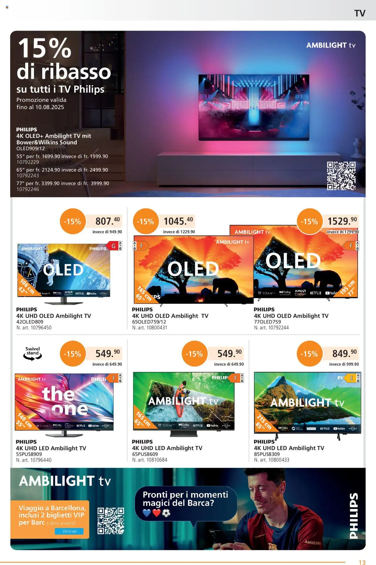Fust Aktionen IT ab 28.07.2025 | Seite: 13 | Produkte: TV, Philips