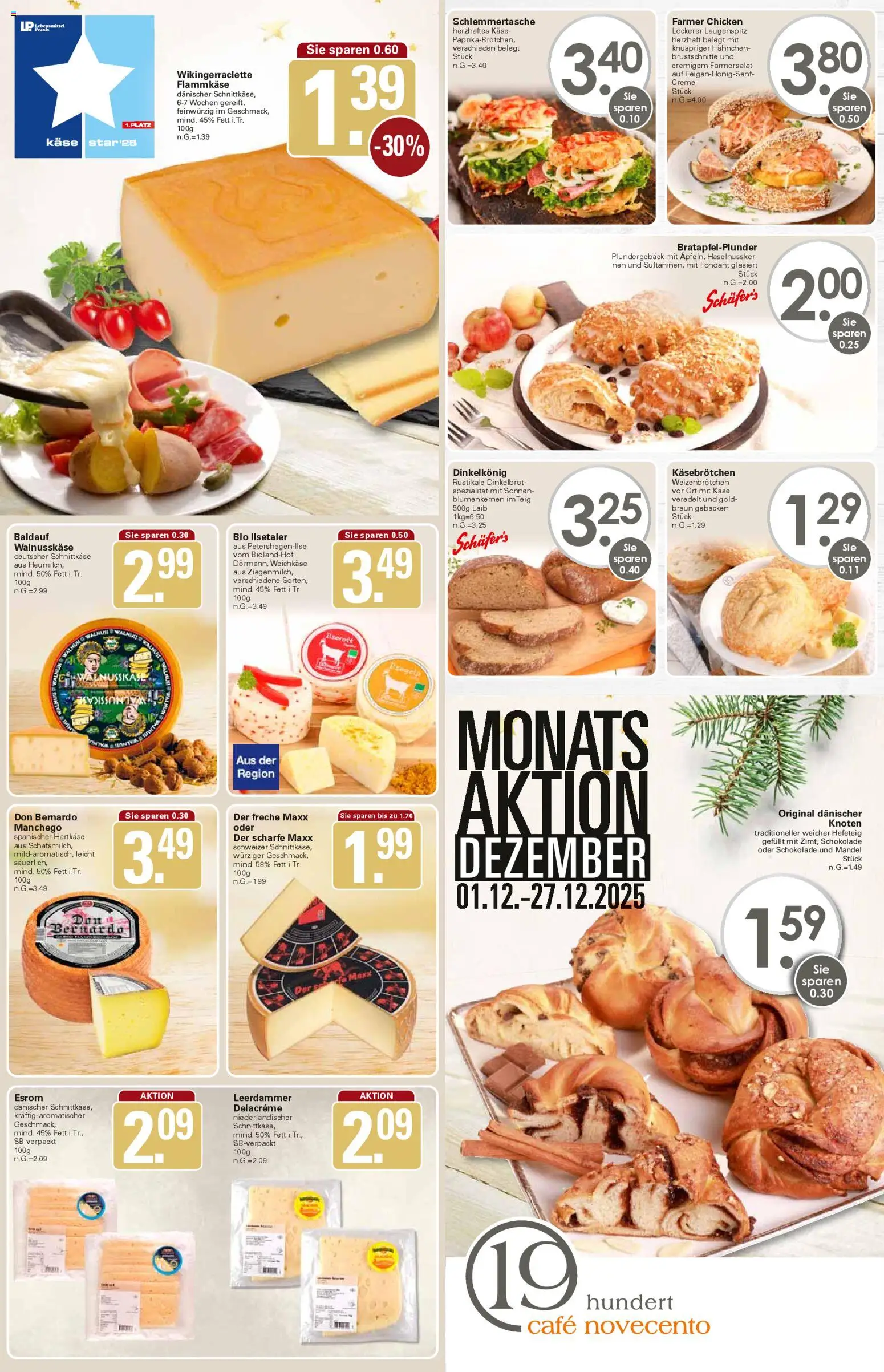 WEZ Prospekt – gültig ab 01.12.2025 | Seite: 3 | Produkte: Käse, Schokolade, Leerdammer, Creme