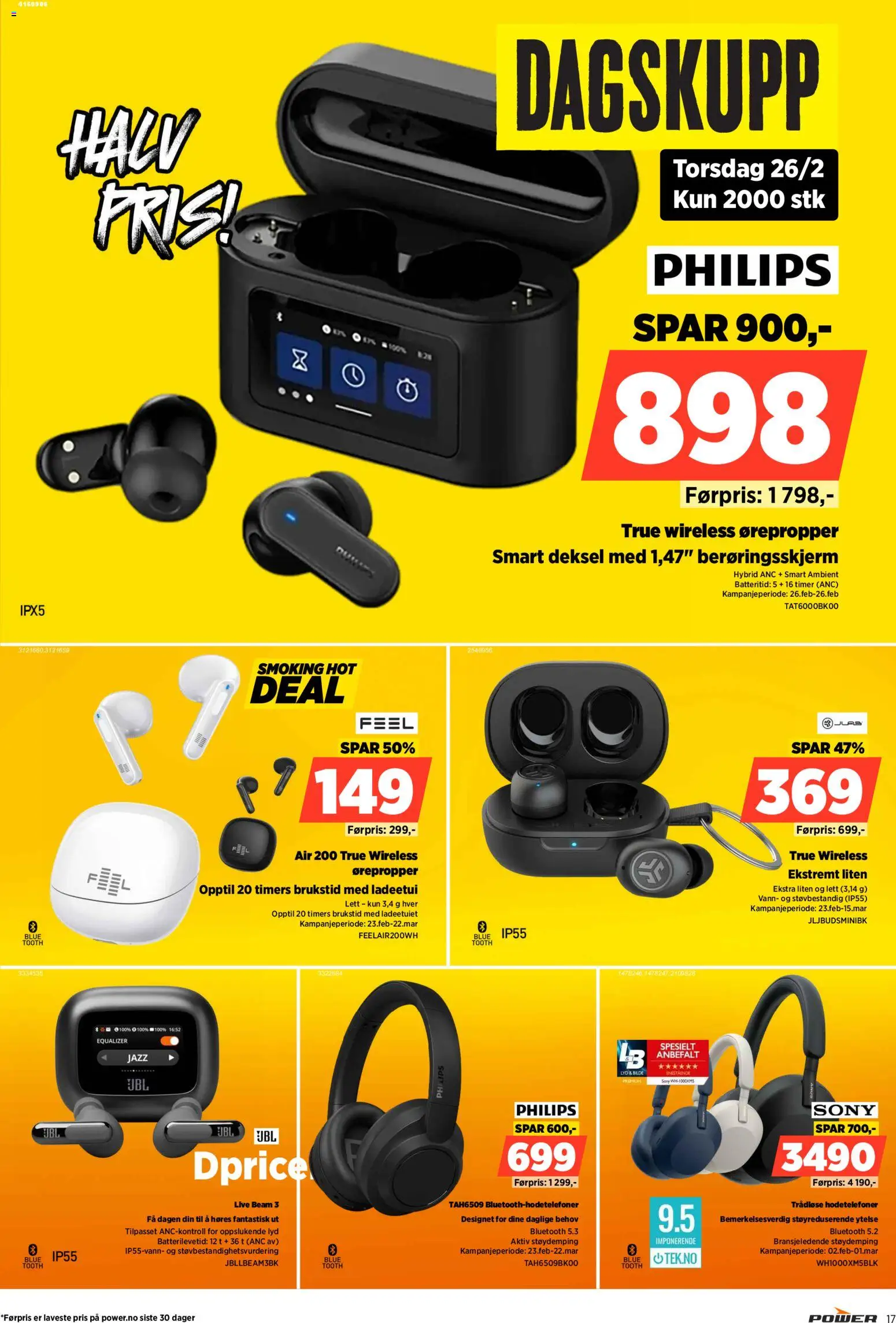 {H1} | Side: 17 | Produkter: Lyd, Hodetelefoner, Суміш дитяча, Вермішель