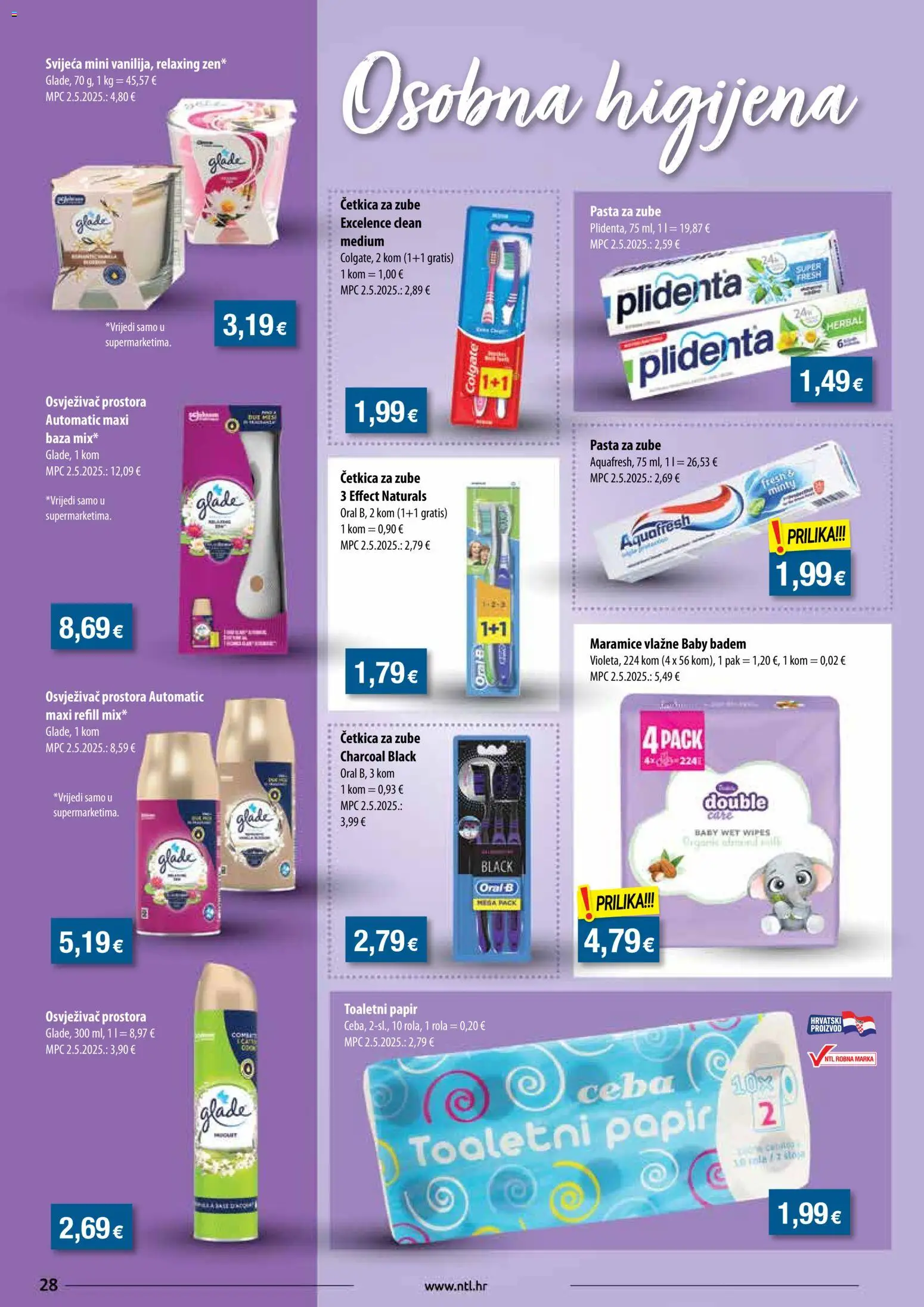NTL katalog | vrijedi od 17.12.2025 | Stranica: 28 | Proizvodi: Četkica za zube, Toaletni papir, Badem, Pasta