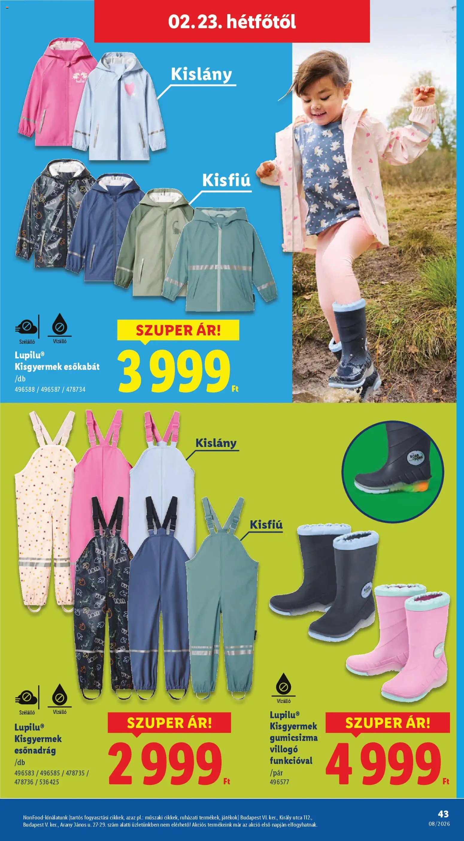 Lidl akciós ujság - amely érvényes a következő dátumtól: 19.02.2026 | Oldal: 43
