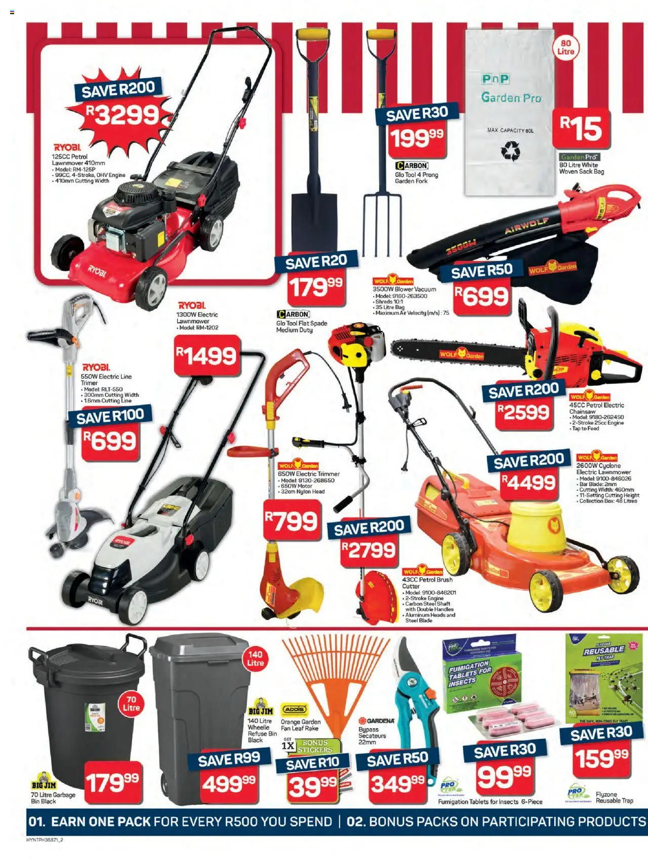New Pick n Pay catalogue – valid from 20.10.2025 | Page: 2 | Products: Bag, Cutter, Chainsaw, Box