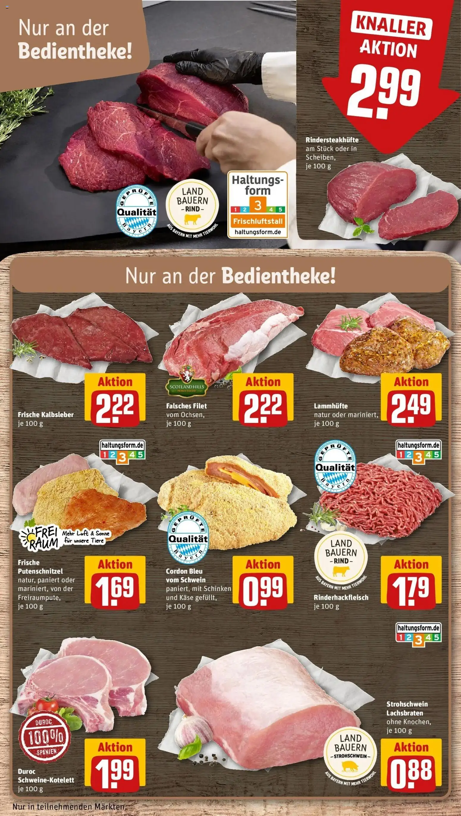Rewe Prospekt Rosenheim	 – gültig ab 30.03.2026 | Seite: 14 | Produkte: Käse, Kalbsleber, Putenschnitzel, Schinken